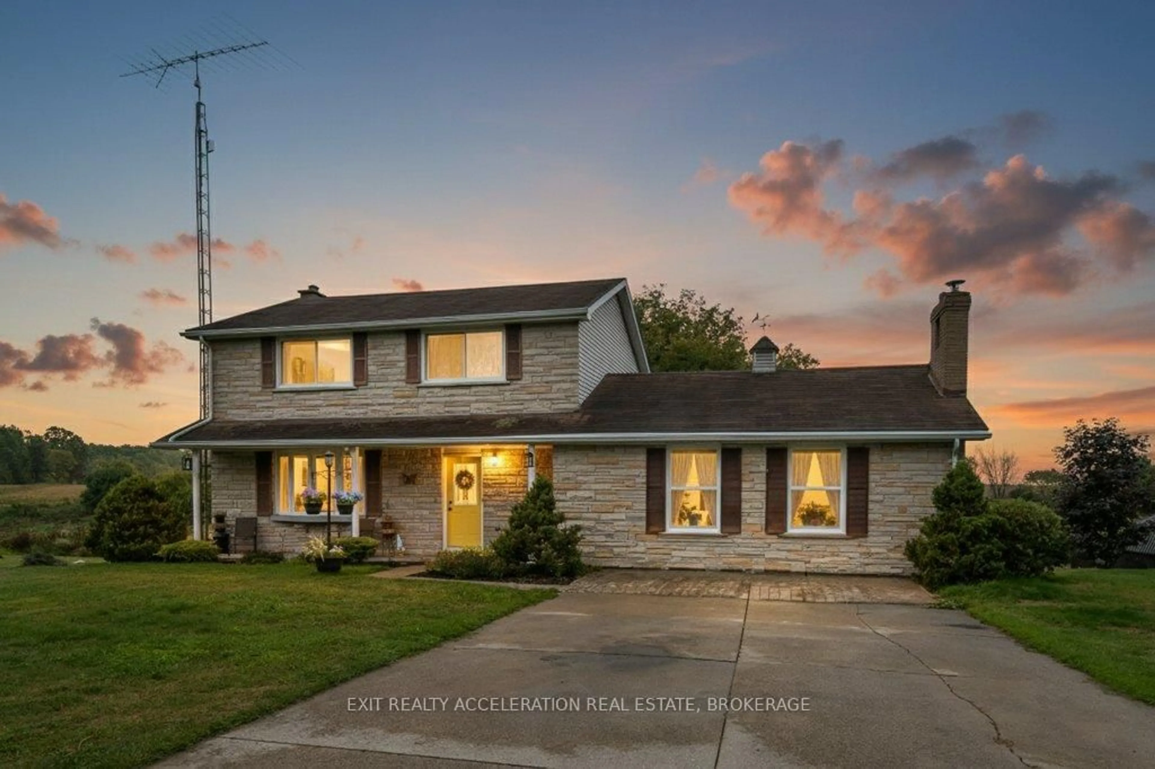 Home with vinyl exterior material, street for 7398 County Rd 2, Napanee Ontario K7R 3K6