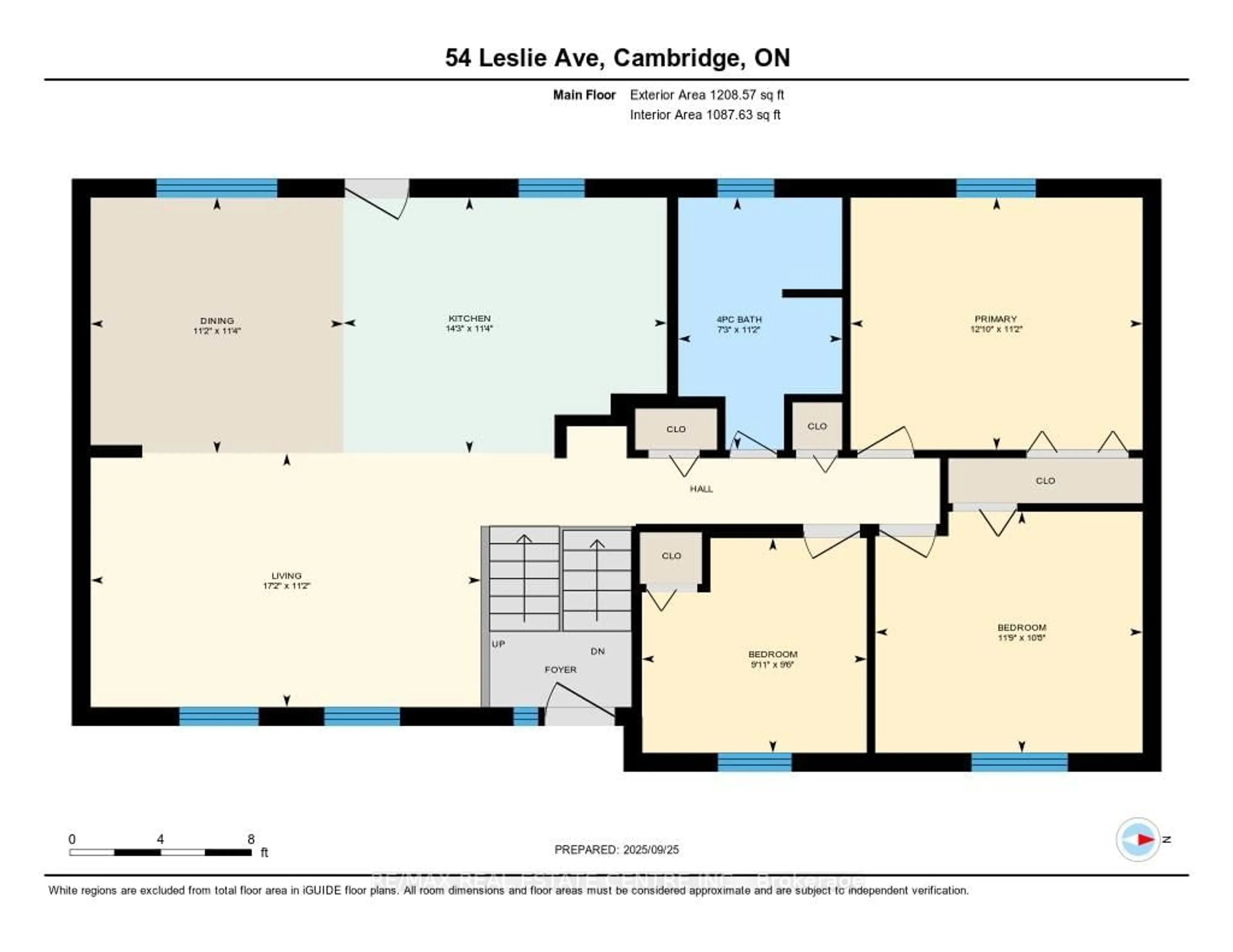 Floor plan for 54 Leslie Ave, Cambridge Ontario N1S 4N7