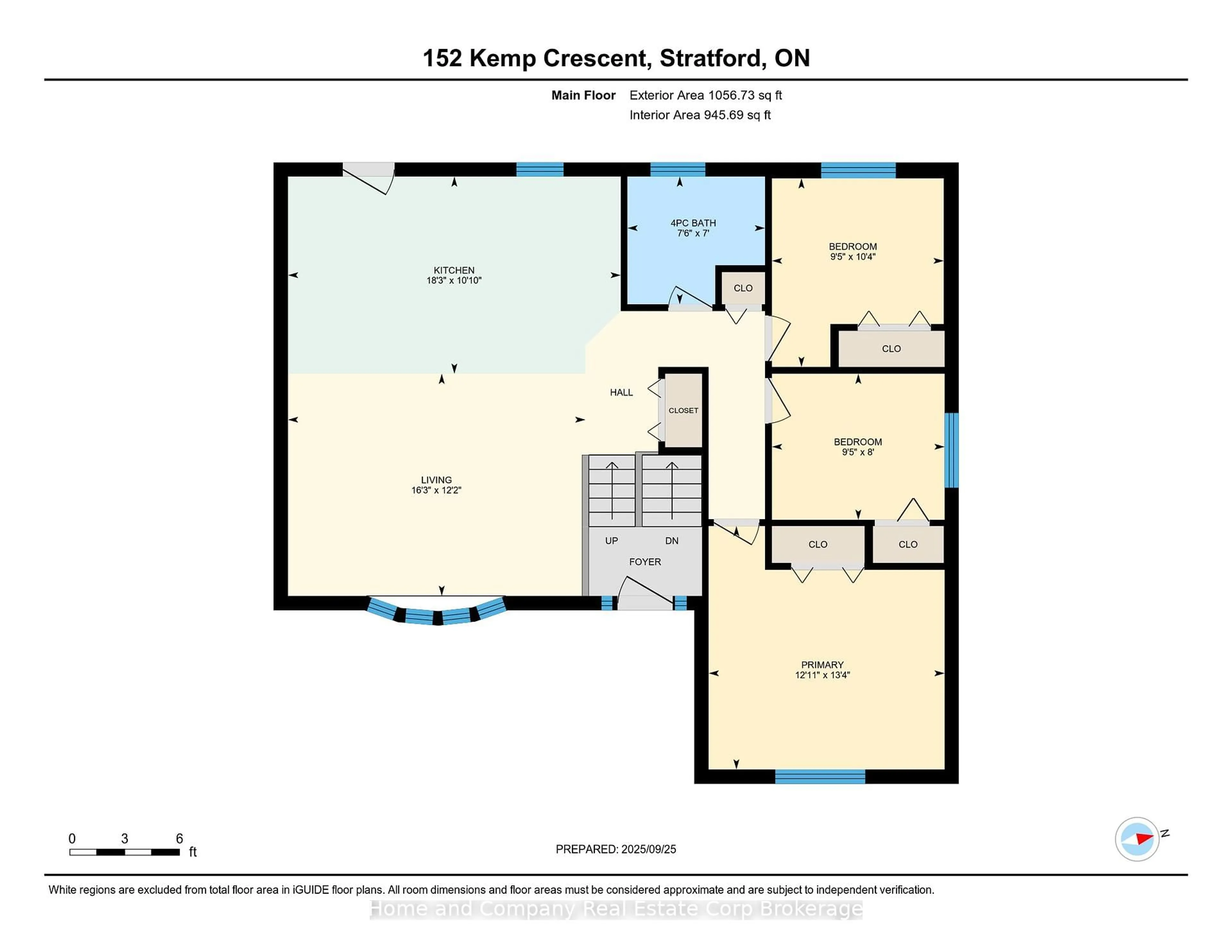 Floor plan for 152 Kemp Cres, Stratford Ontario N5A 5C4
