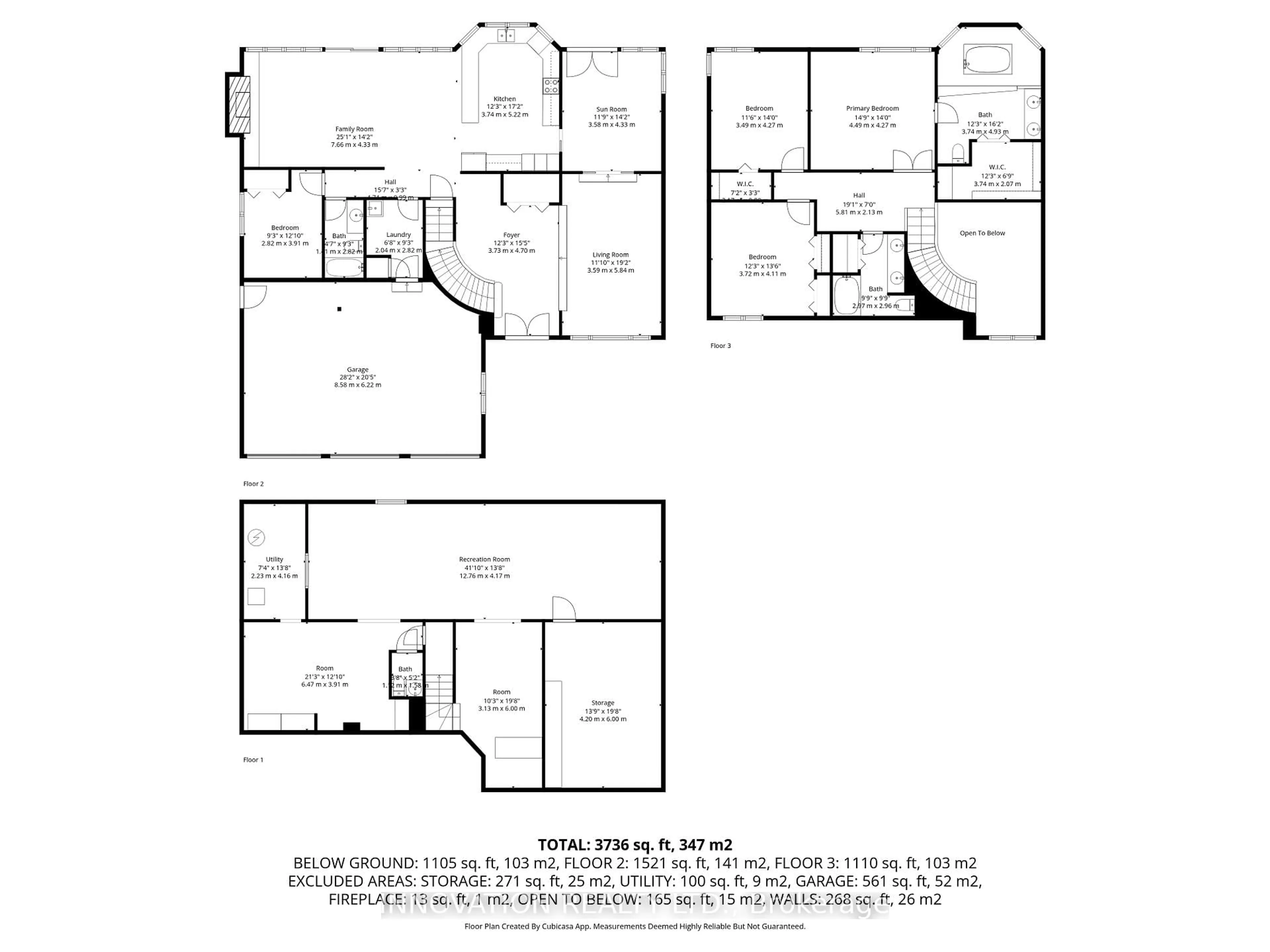 Floor plan for 206 Cypress Crt, Ottawa Ontario K2H 8Z8