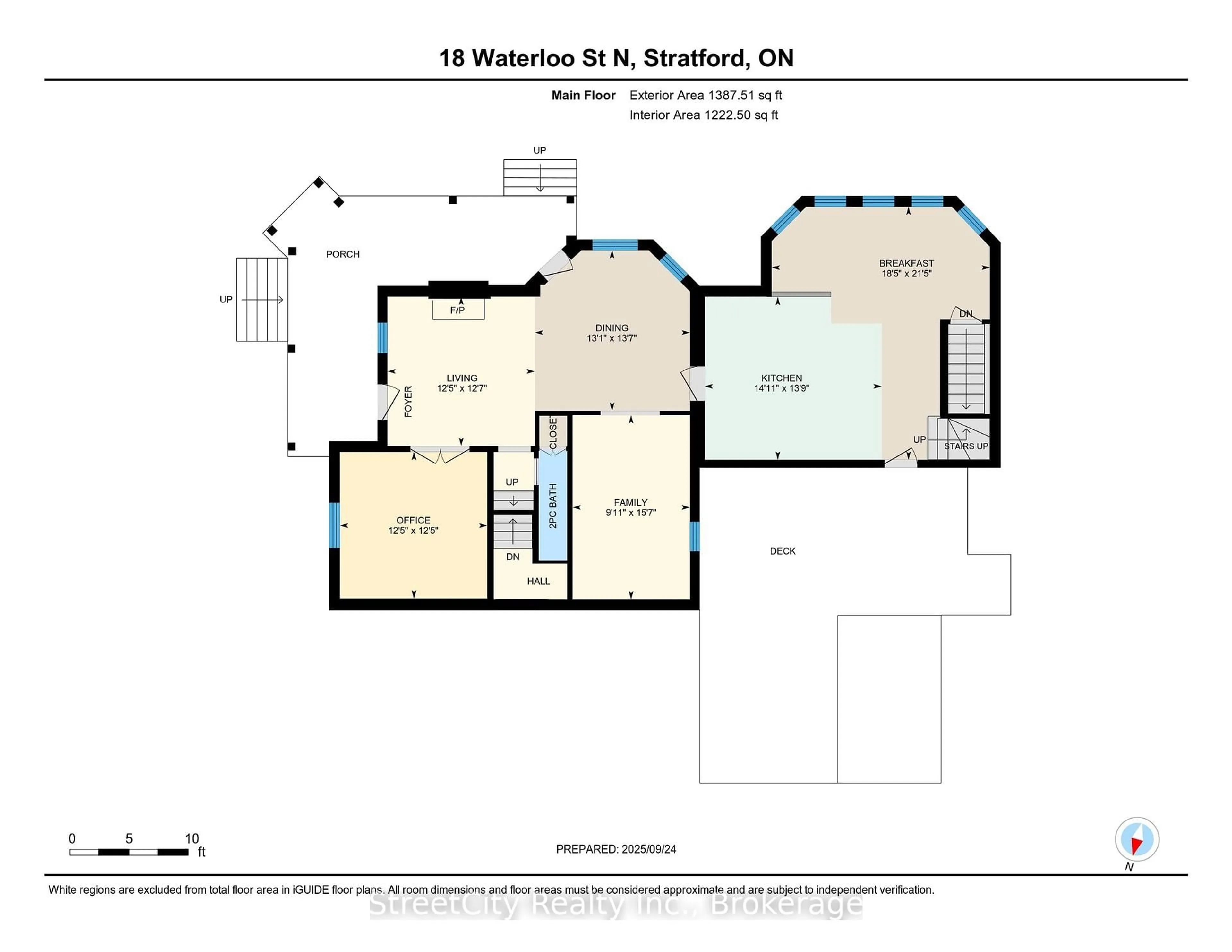 Floor plan for 18 Waterloo St, Stratford Ontario N5A 5H5
