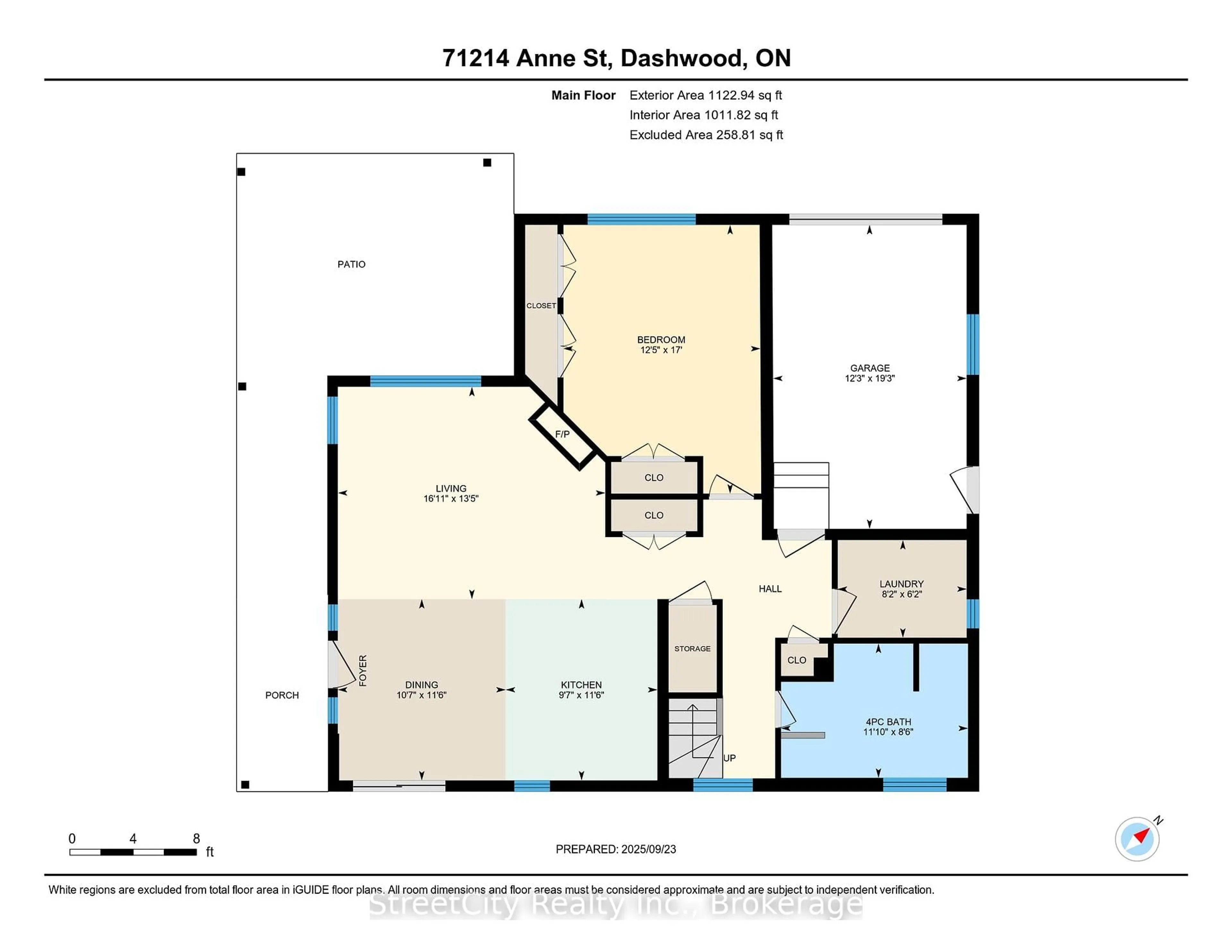 Floor plan for 71214 Anne St, Bluewater Ontario N0M 1N0