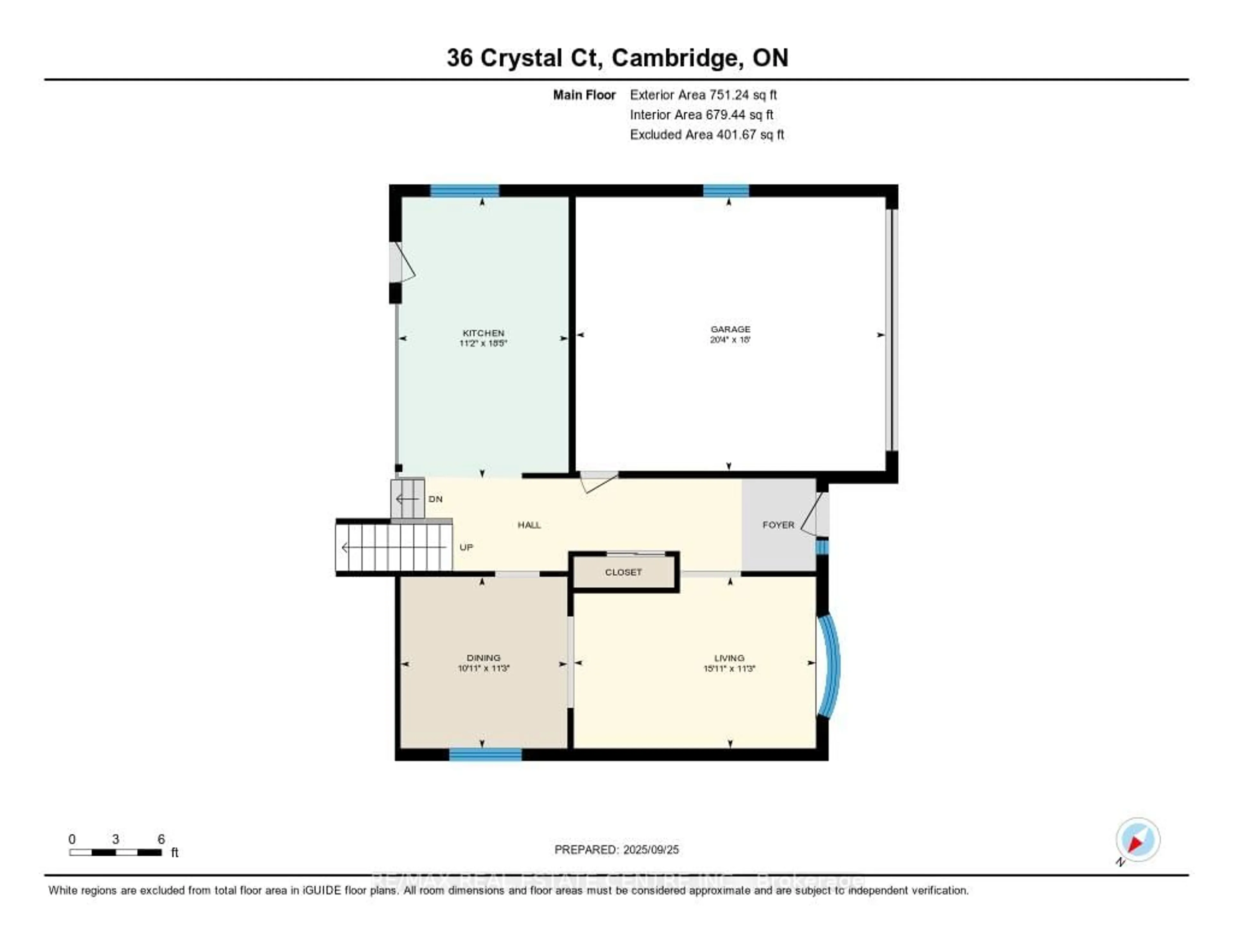 Floor plan for 36 Crystal Crt, Cambridge Ontario N1R 7T2