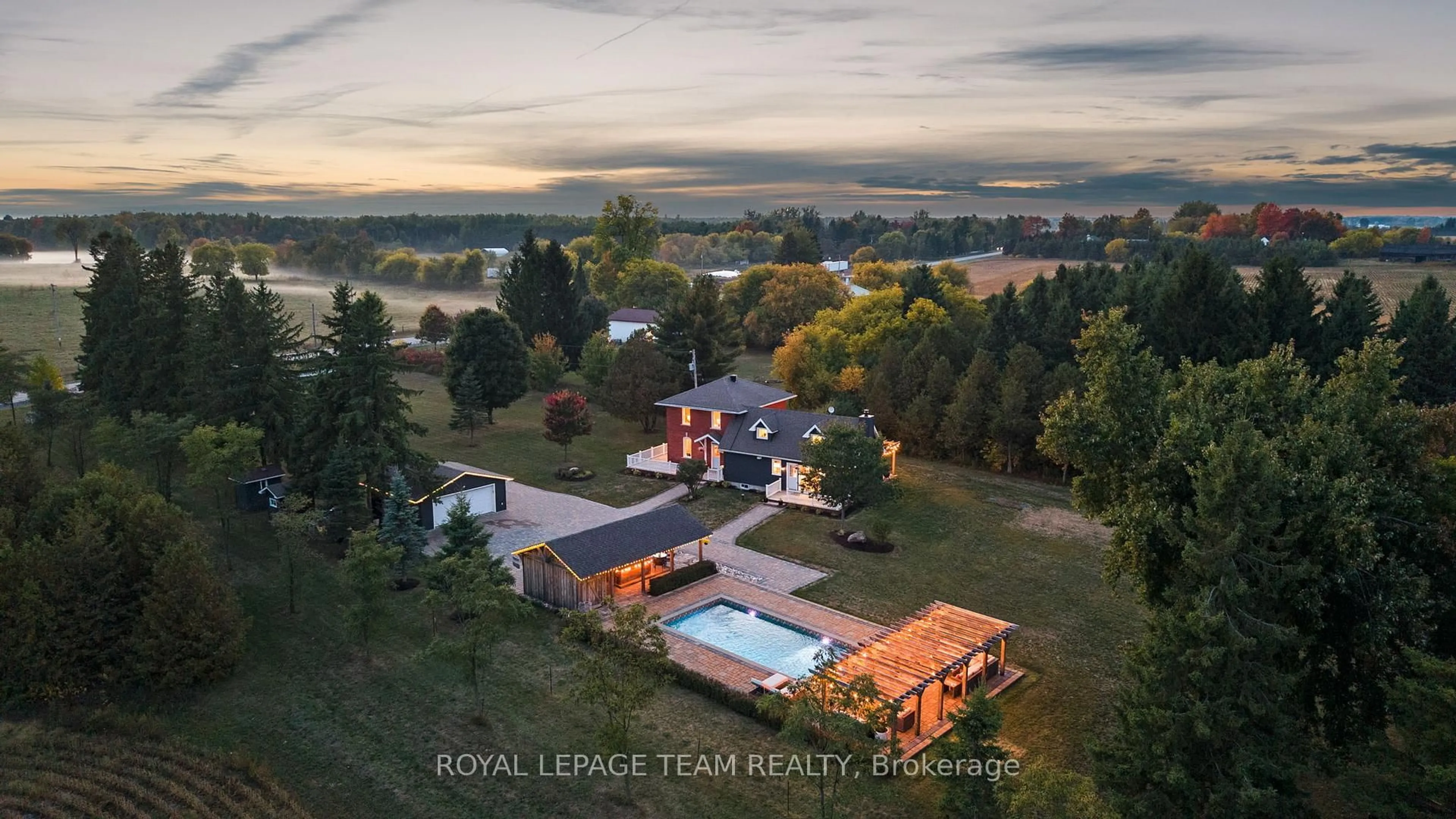 A pic from outside/outdoor area/front of a property/back of a property/a pic from drone, water/lake/river/ocean view for 6101 First Line Rd, Kars Ontario K0A 2E0