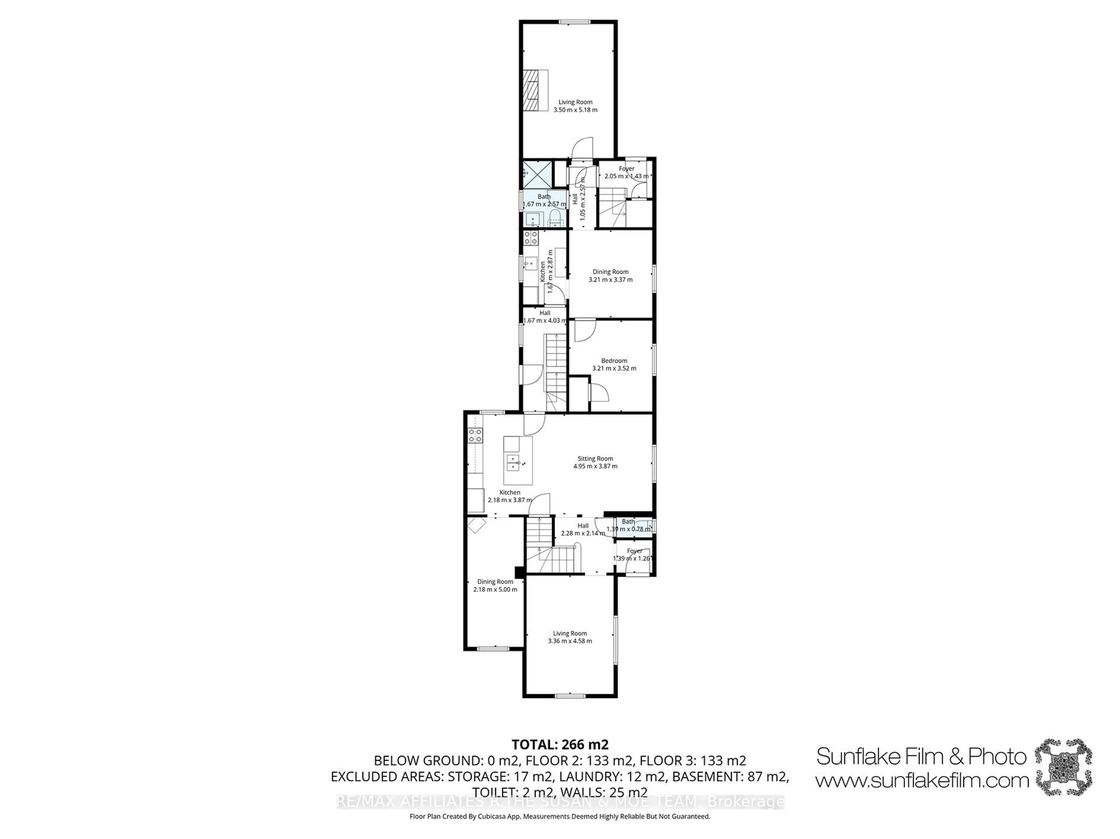 Floor plan for 196-194 Augusta St, Ottawa Ontario K1N 8C3