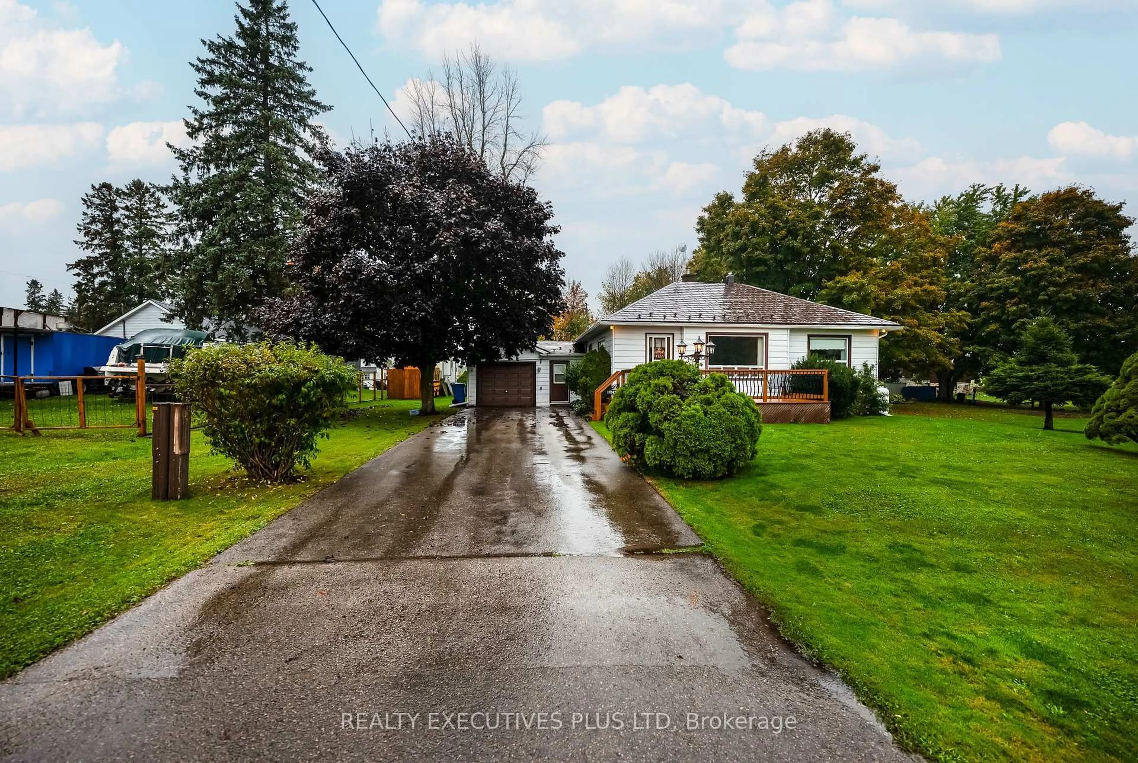 A pic from outside/outdoor area/front of a property/back of a property/a pic from drone, street for 112420 Grey Road 14 Rd, Southgate Ontario N0C 1B0