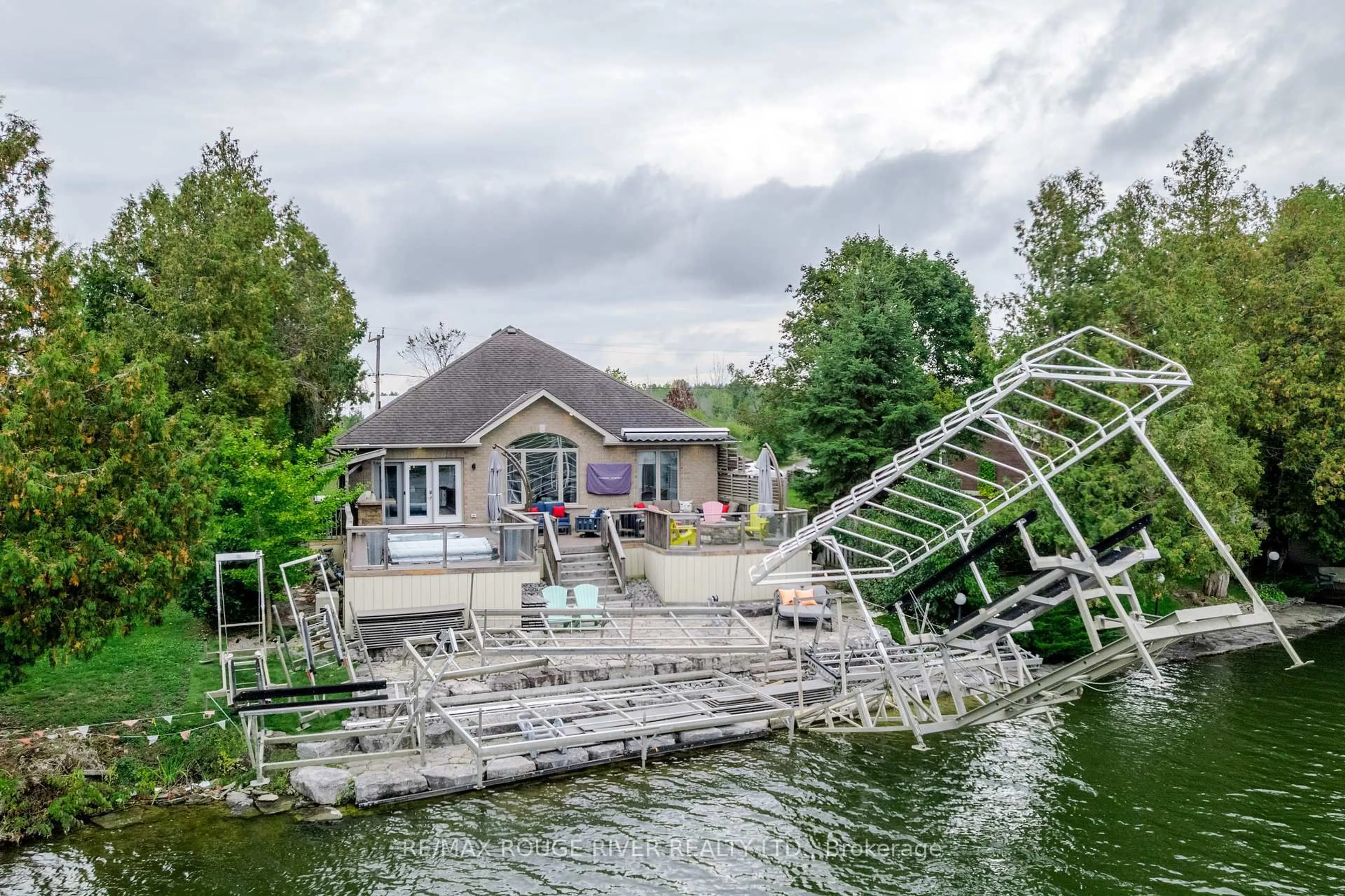 A pic from outside/outdoor area/front of a property/back of a property/a pic from drone, water/lake/river/ocean view for 145 Homewood Ave, Trent Hills Ontario K0L 1Y0