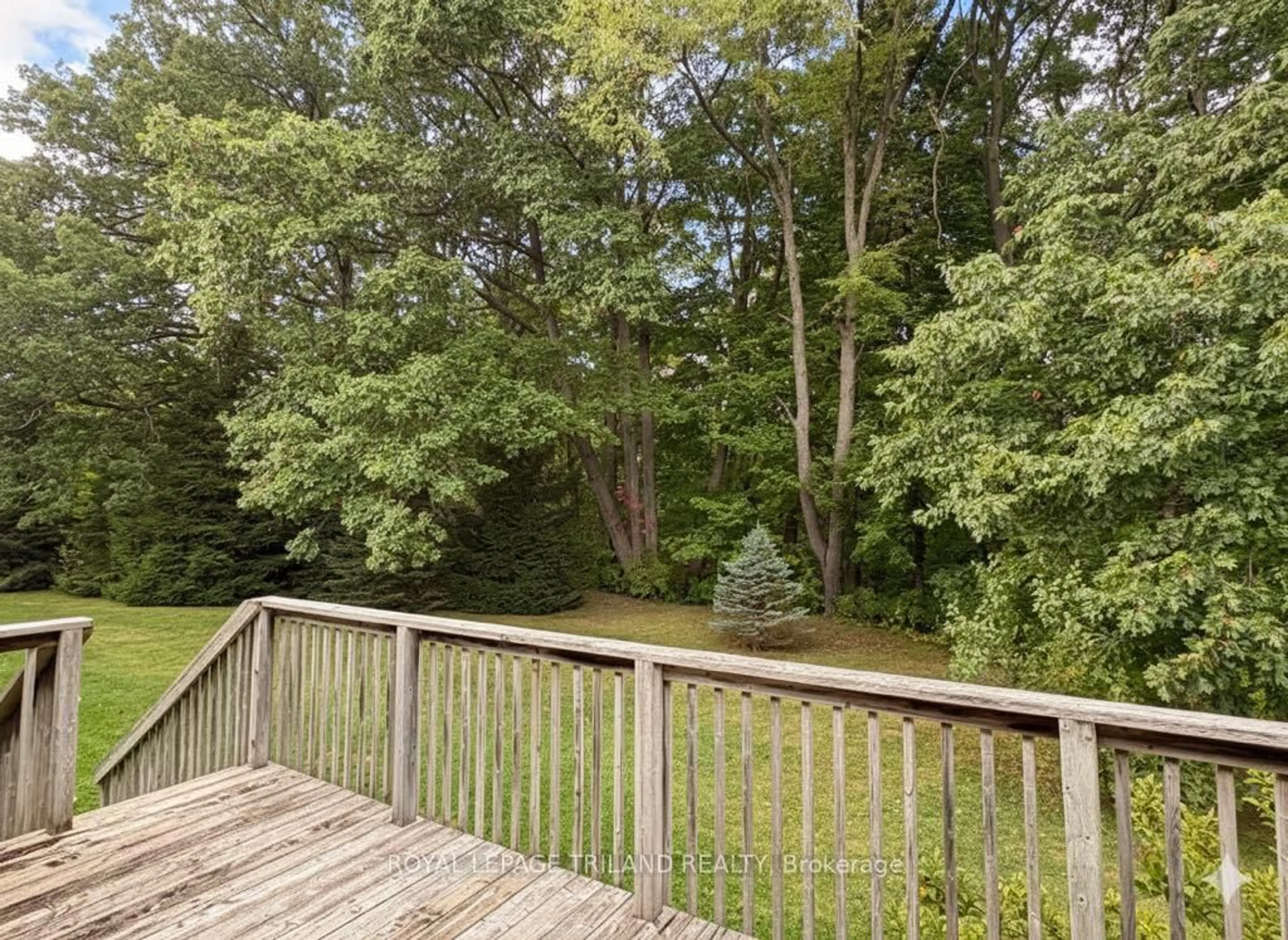 Patio, forest/trees view for 10 Cadeau Terr #7, London South Ontario N6K 4X5