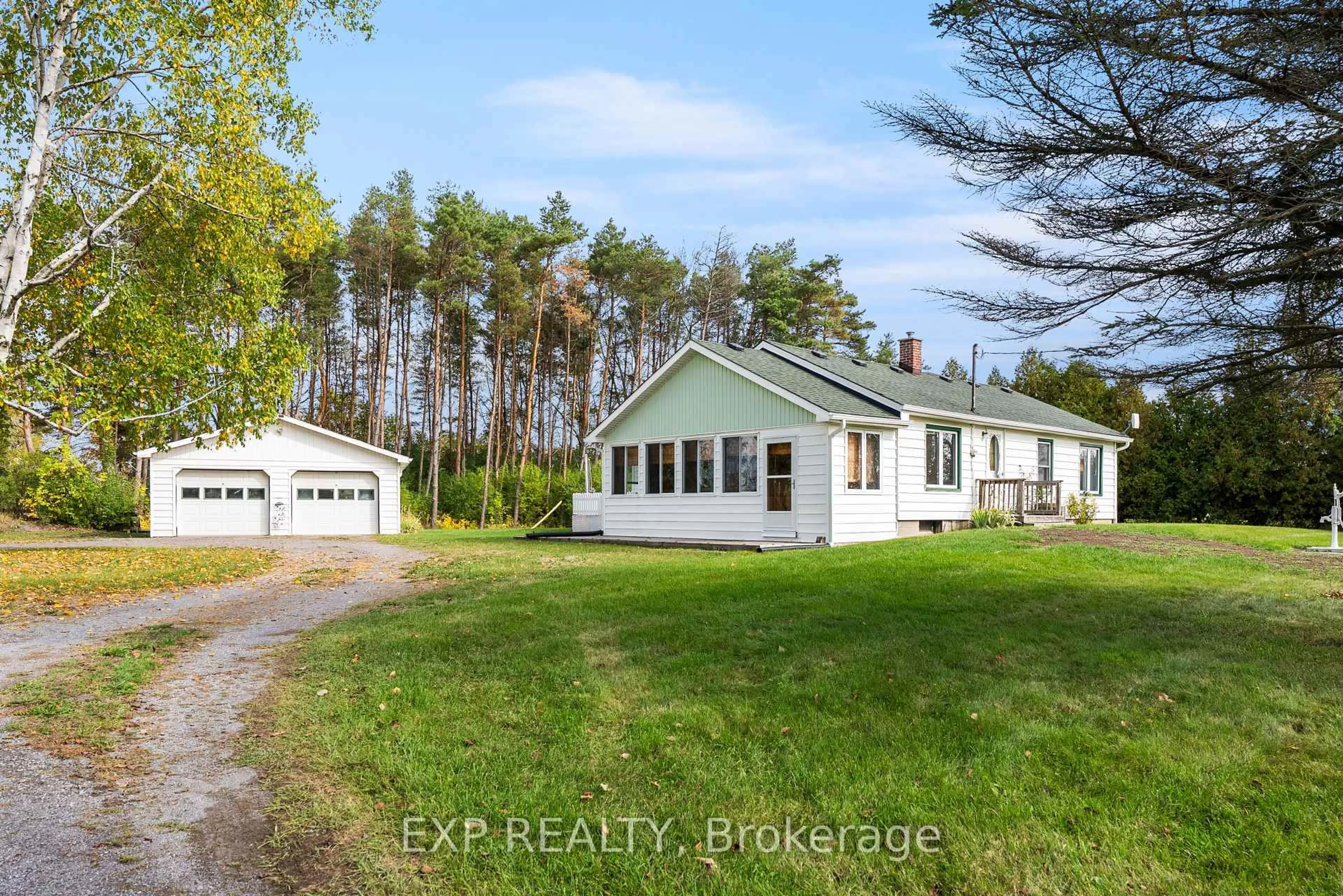 A pic from outside/outdoor area/front of a property/back of a property/a pic from drone, water/lake/river/ocean view for 27 Belleville Rd, Tyendinaga Ontario K0K 1X0