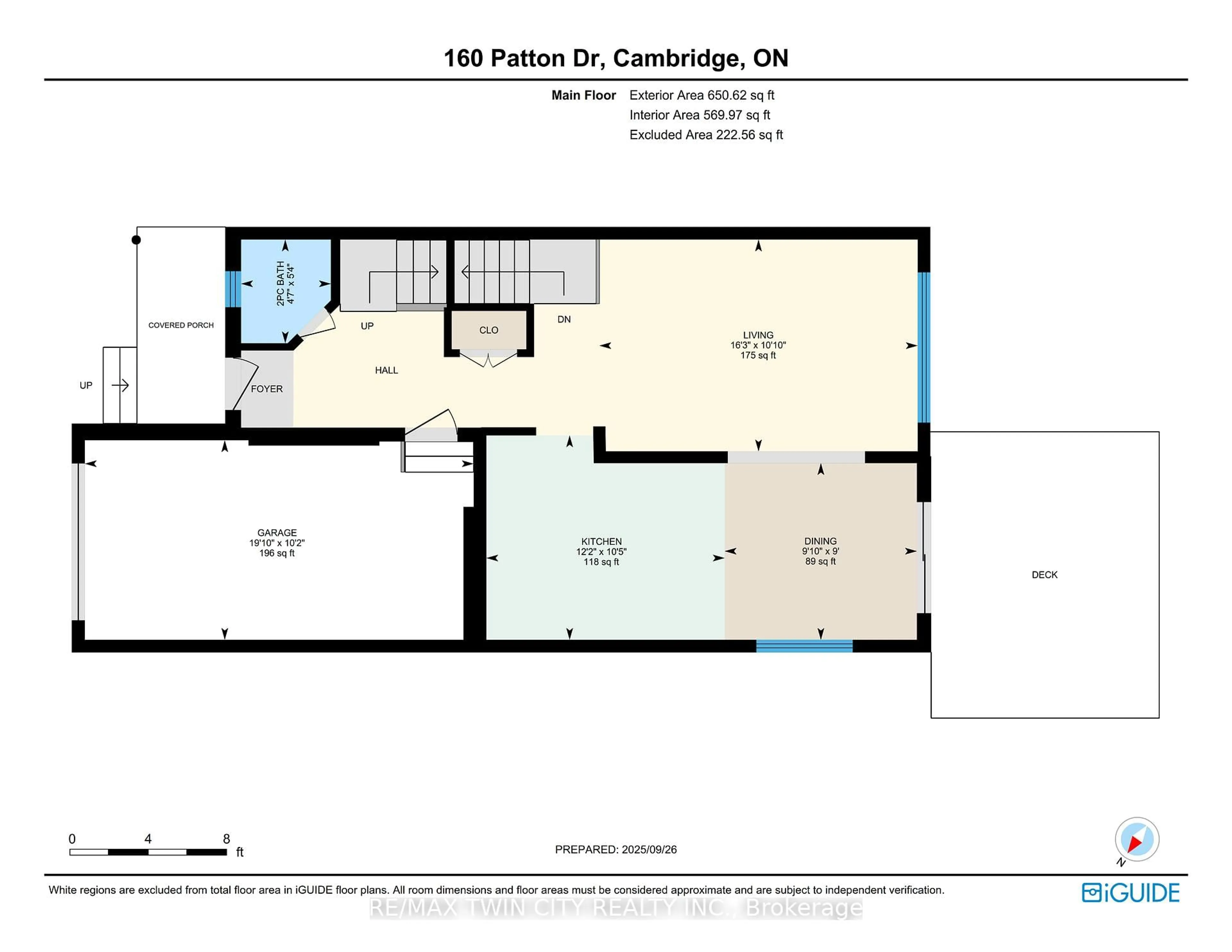 Floor plan for 160 Patton Dr, Cambridge Ontario N3C 4L5