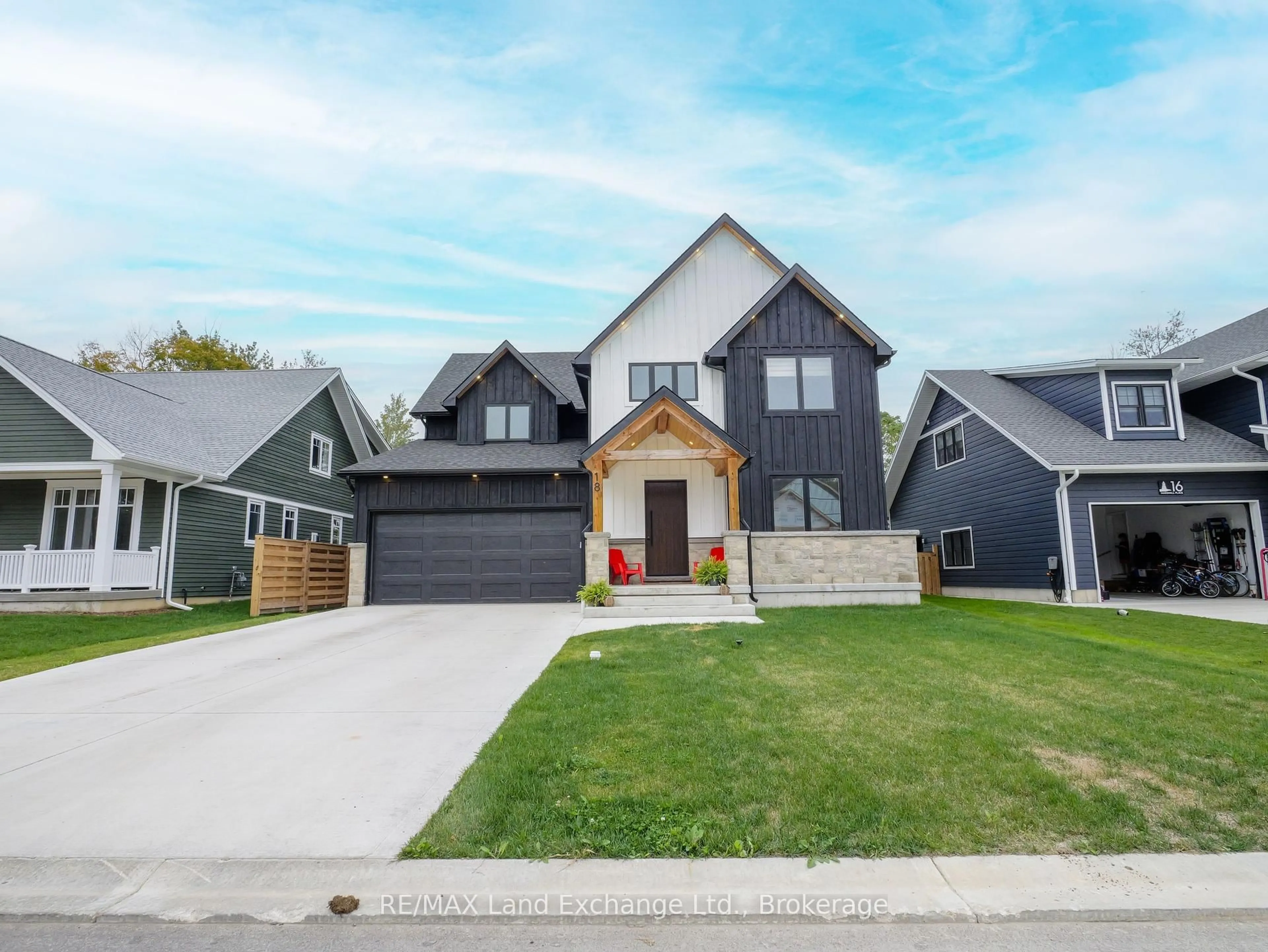Home with brick exterior material, street for 18 Marshall Pl, Saugeen Shores Ontario N0H 2L0