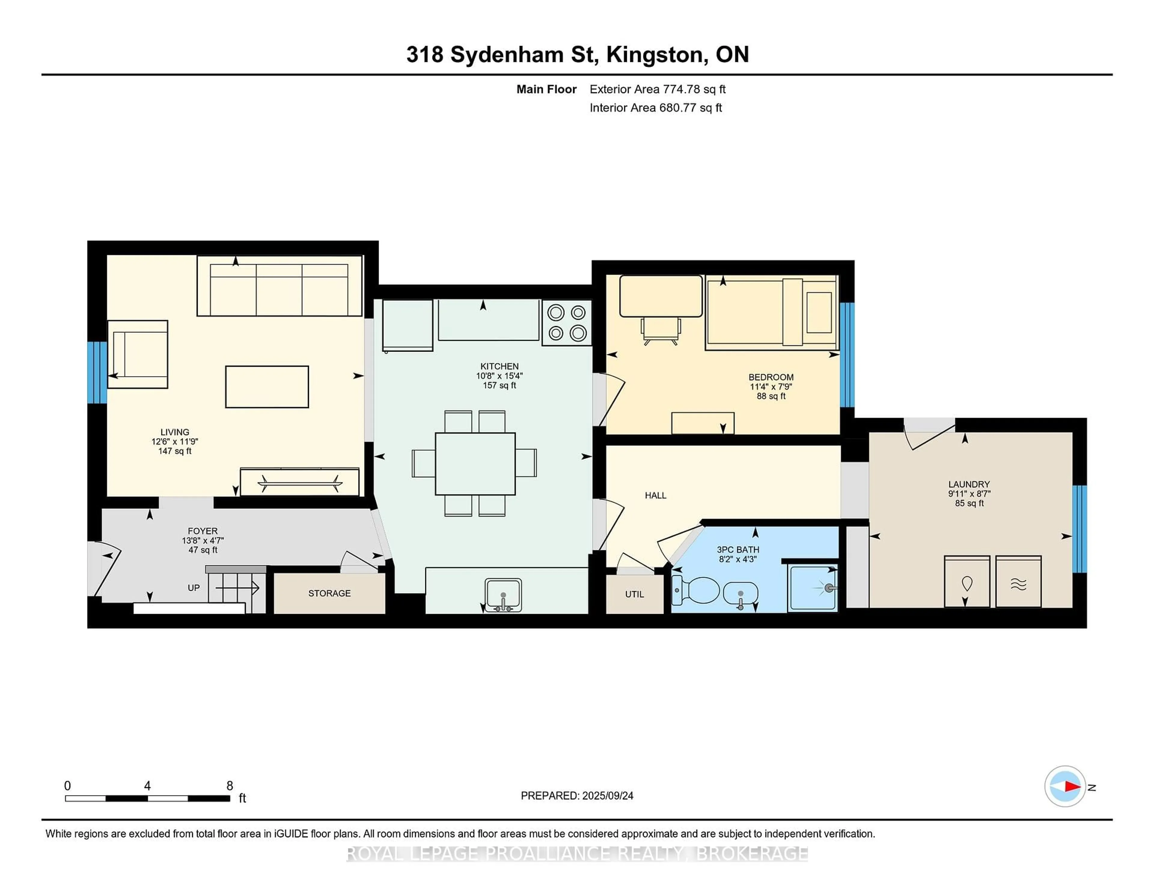 Floor plan for 318 Sydenham St, Kingston Ontario K7K 3M9