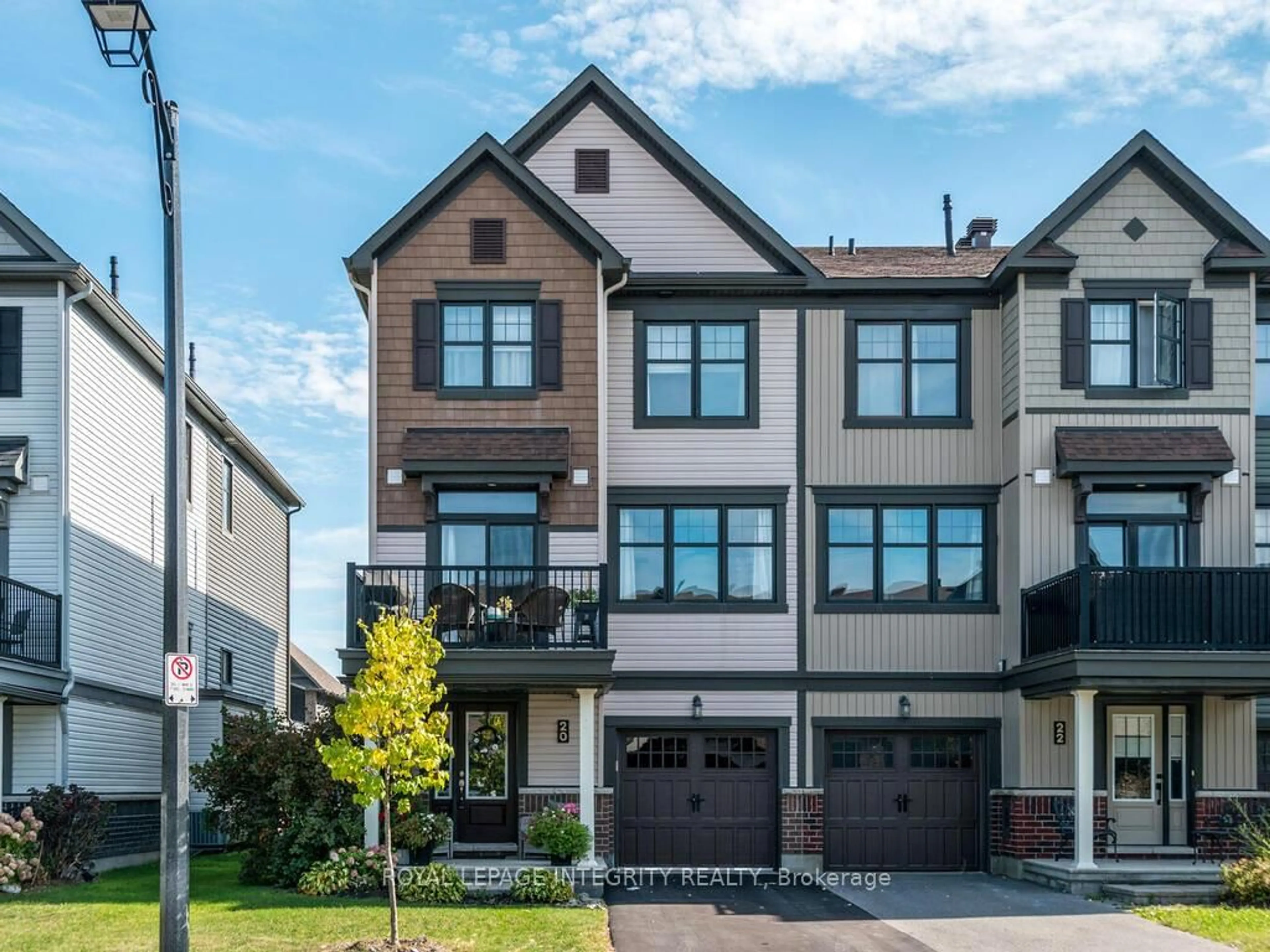 Home with brick exterior material, street for 20 Fallengale Cres, Ottawa Ontario K2T 0L1