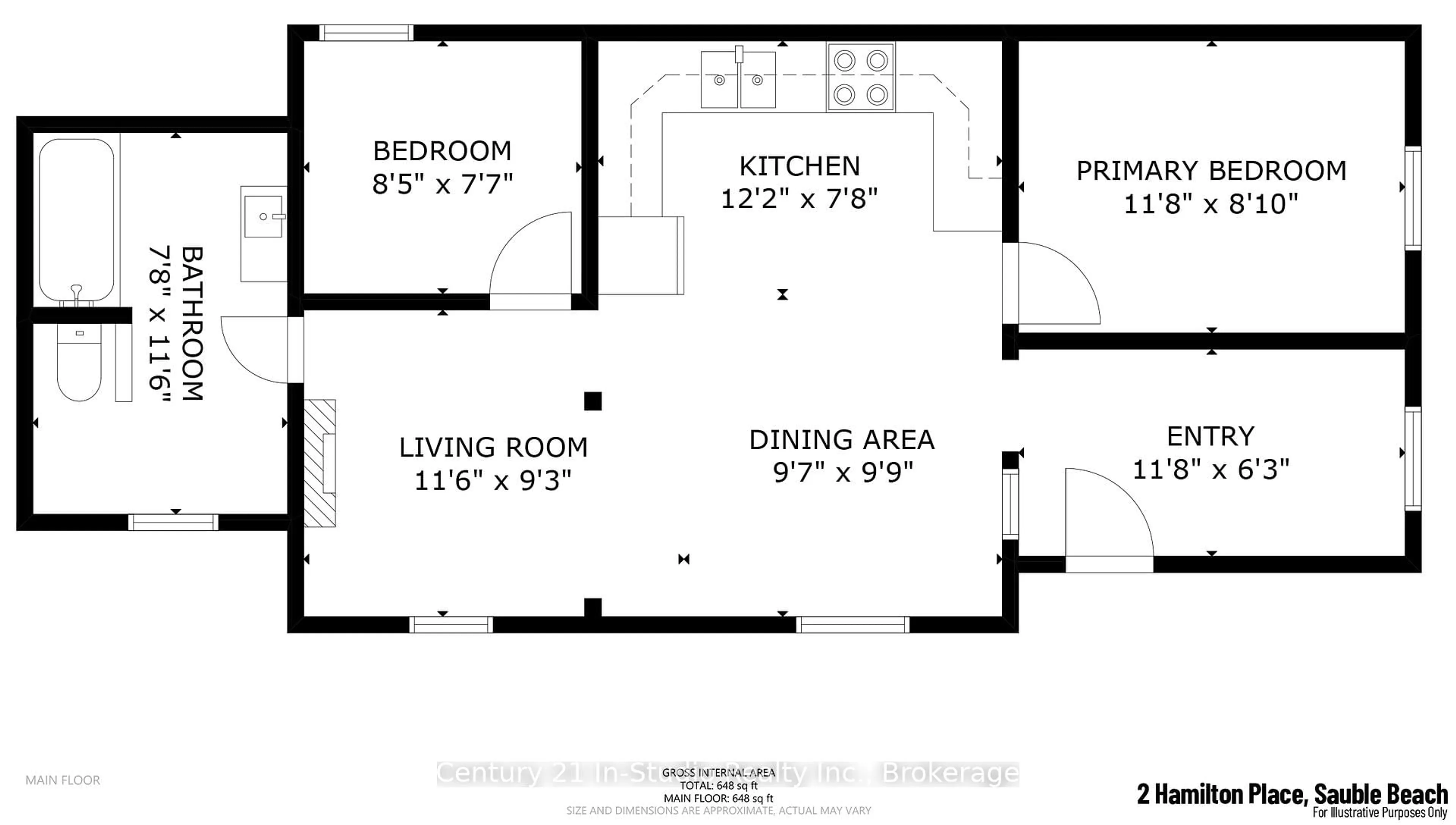 Floor plan for 2 Hamilton Pl, South Bruce Peninsula Ontario N0H 2G0