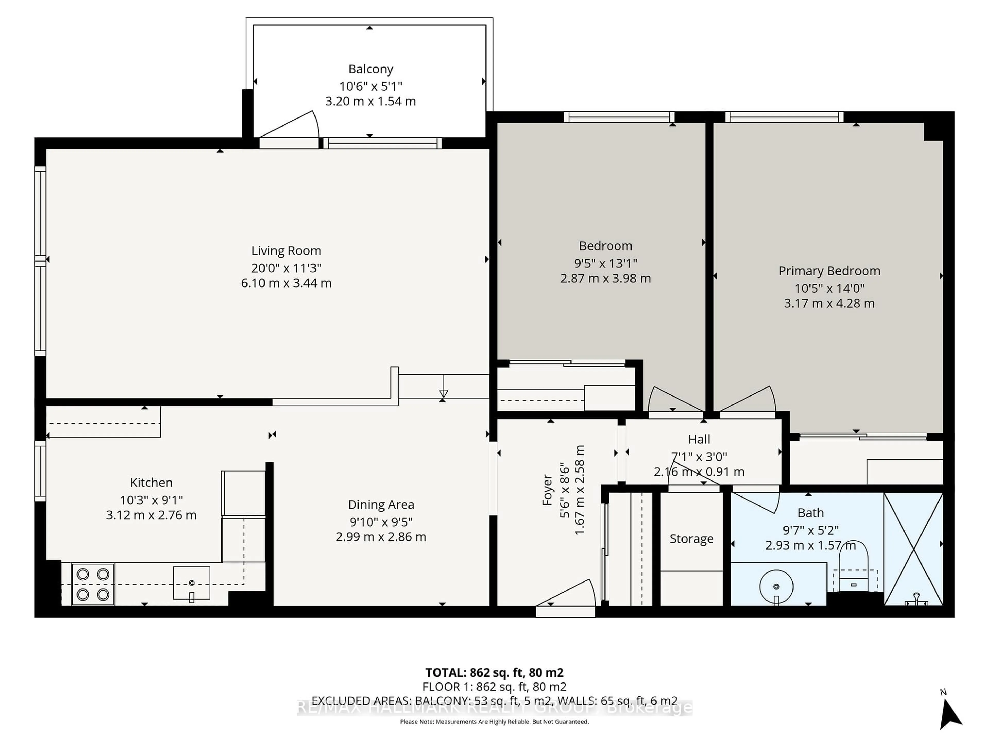 Floor plan for 915 Elmsmere Rd #304, Ottawa Ontario K1J 8H8