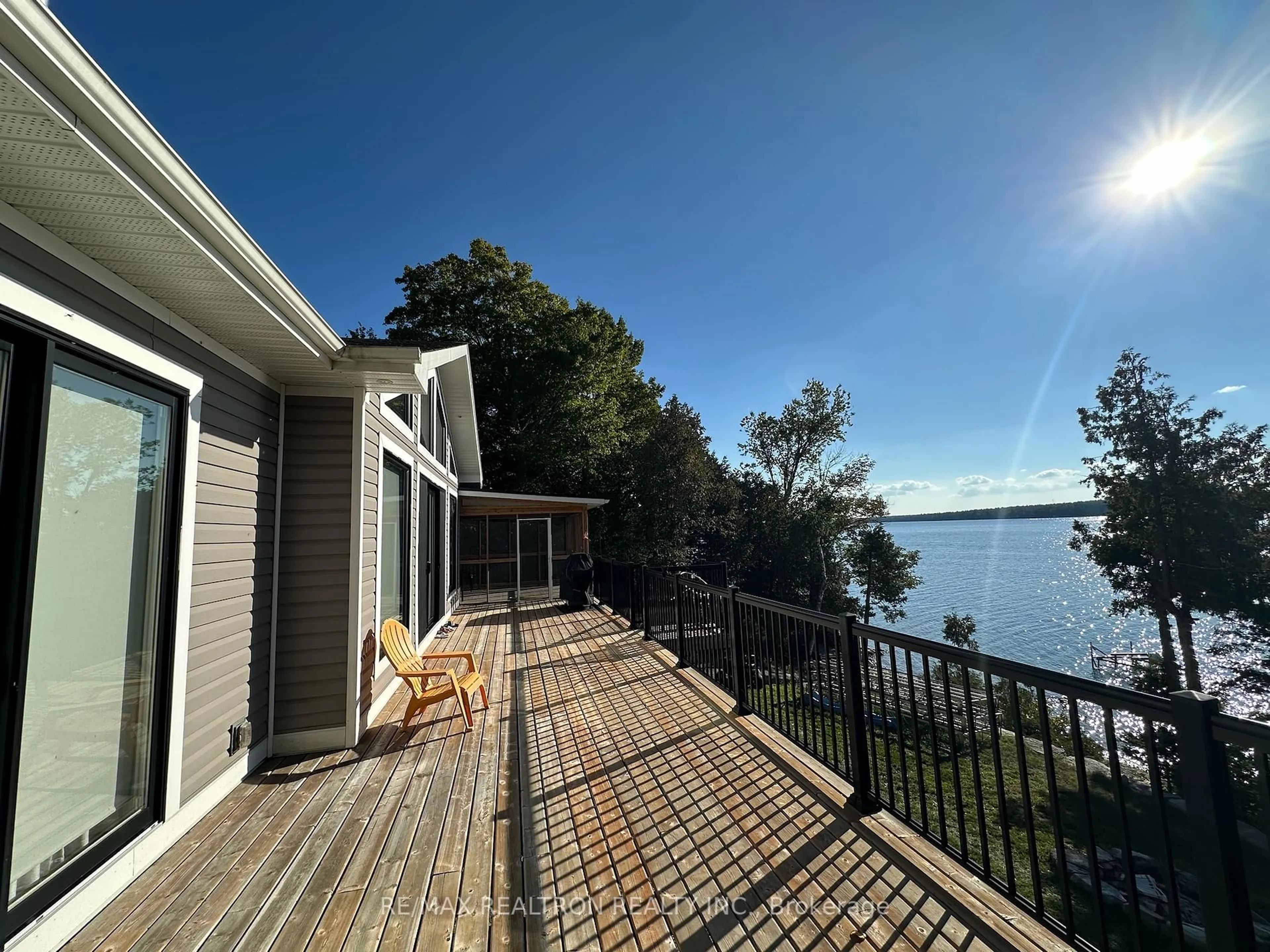 A pic from outside/outdoor area/front of a property/back of a property/a pic from drone, water/lake/river/ocean view for 399 Hillside Dr, Kawartha Lakes Ontario K0M 1C0