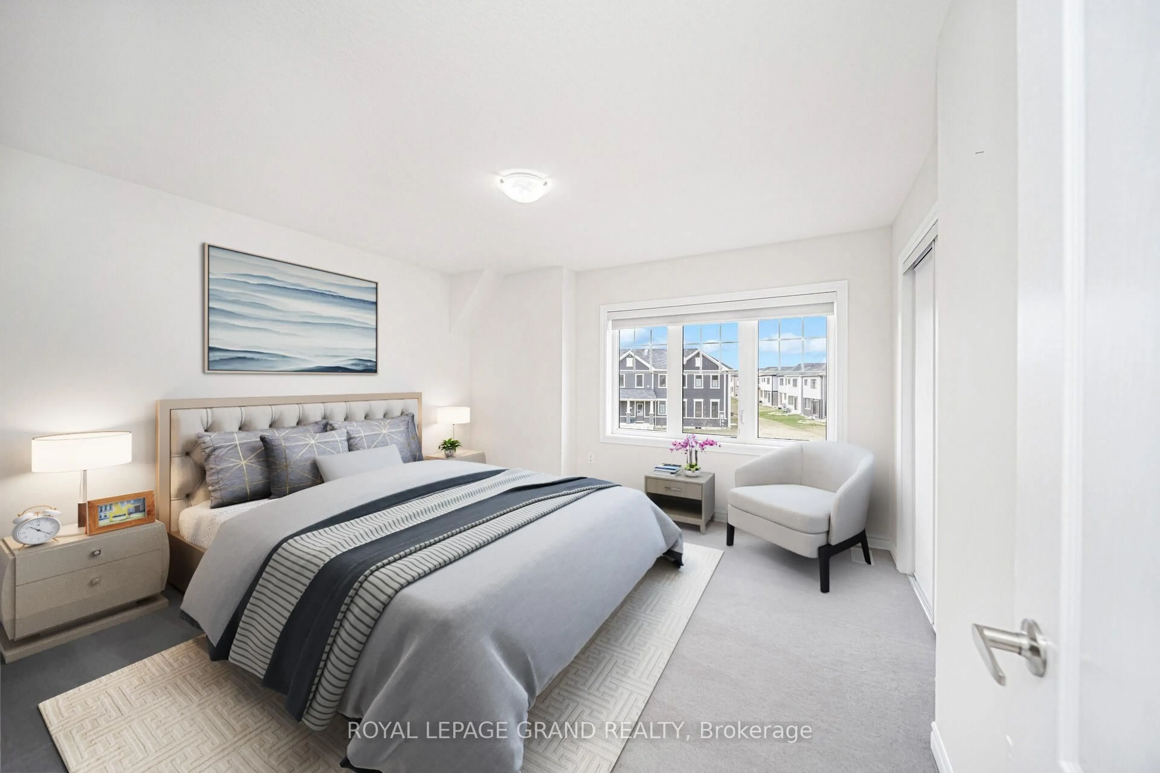 Bedroom with bed, unknown for 99 Anderson Rd, Brantford Ontario N3T 5L5