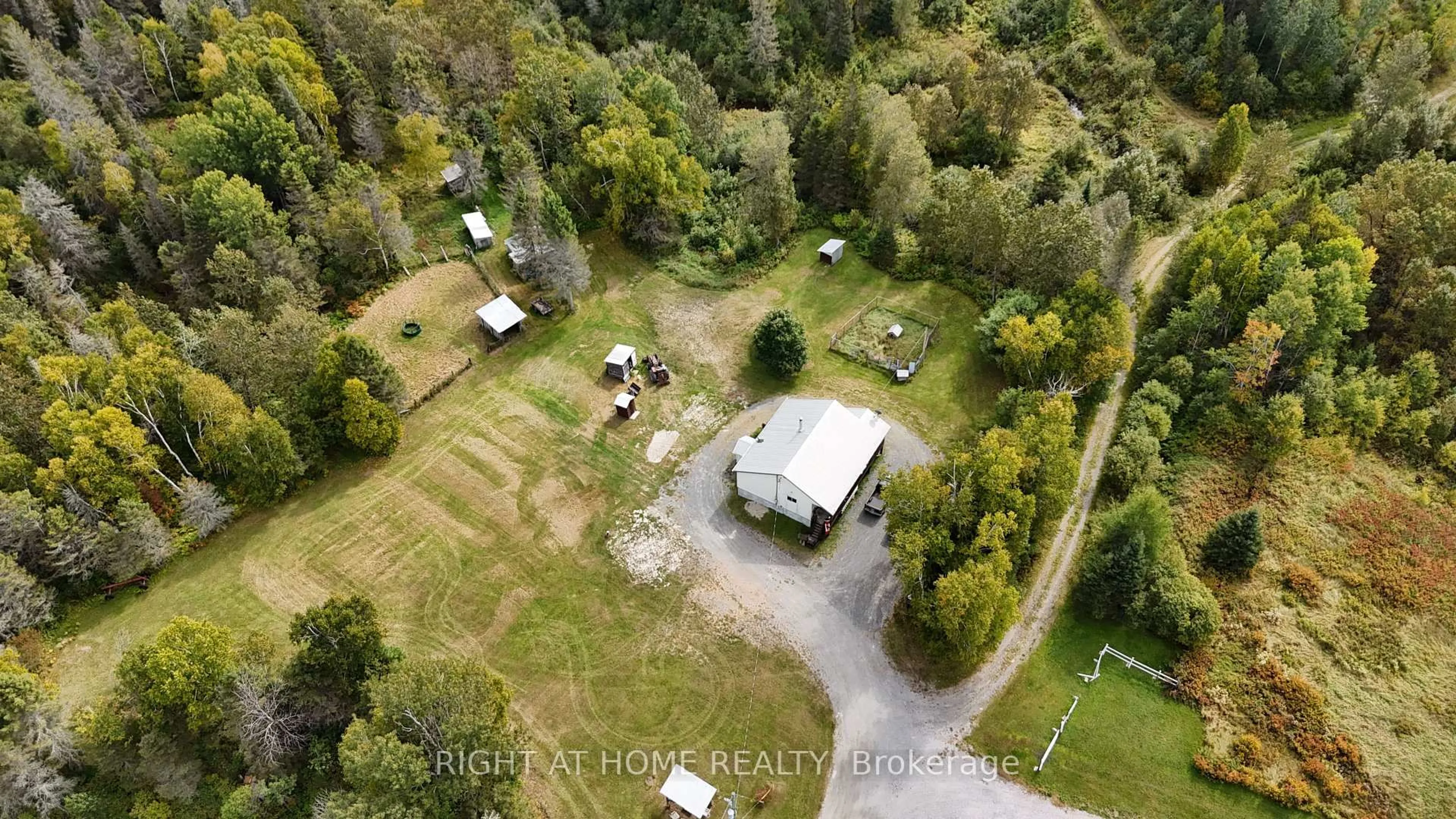 A pic from outside/outdoor area/front of a property/back of a property/a pic from drone, unknown for 58 Bellefeuille Rd, West Nipissing Ontario P0H 1M0