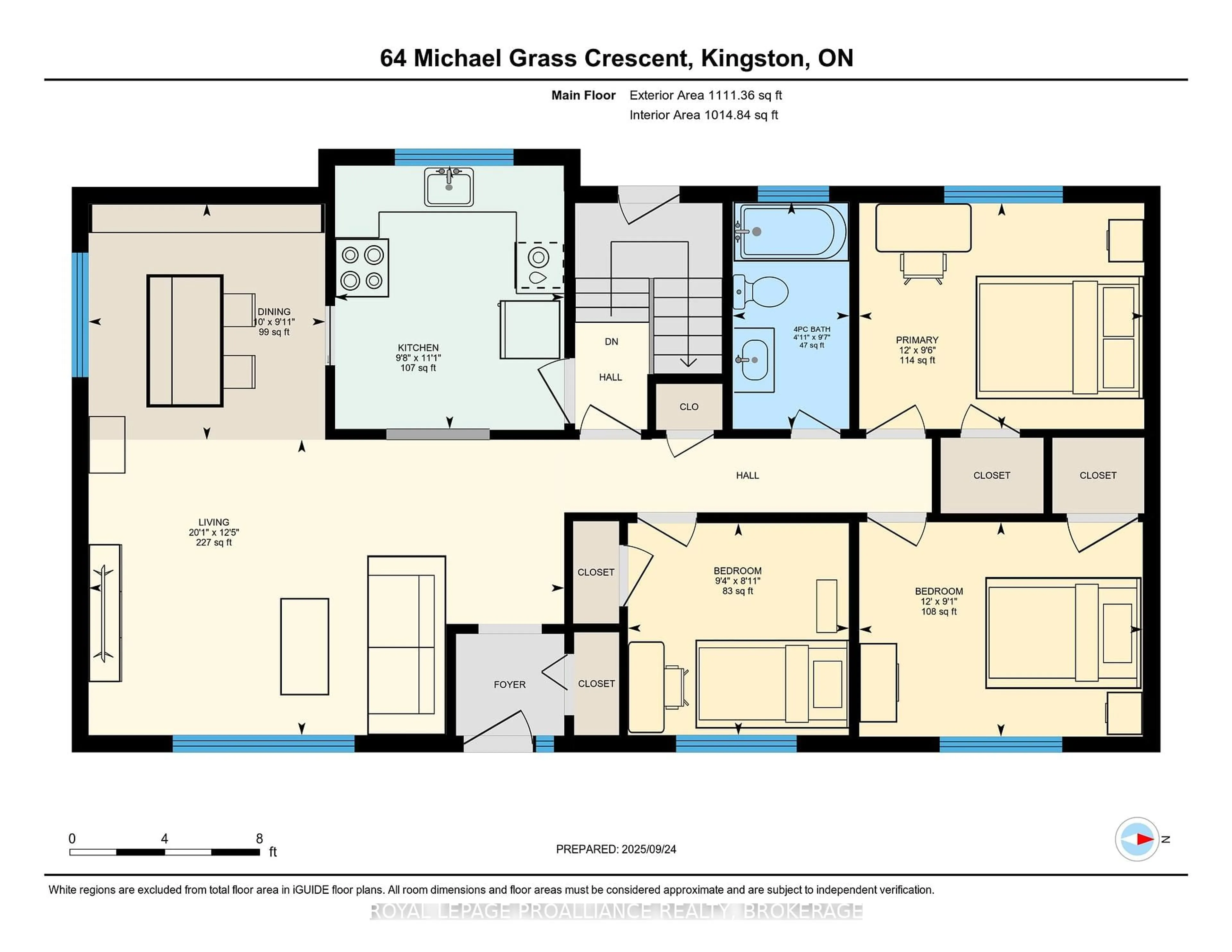 Floor plan for 64 Michael Grass Cres, Kingston Ontario K7M 2W3