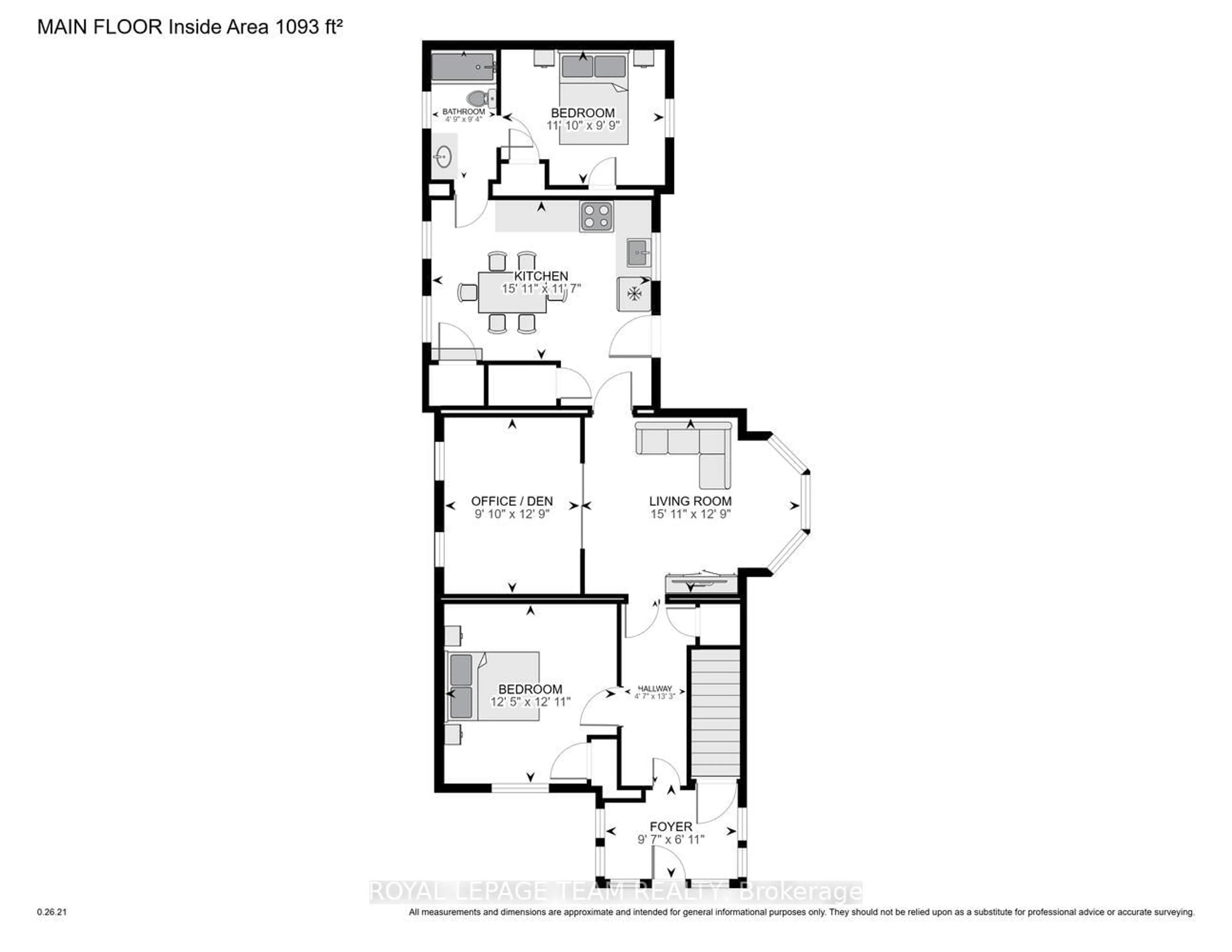 Floor plan for 395 Henry St, Prescott Ontario K0E 1T0