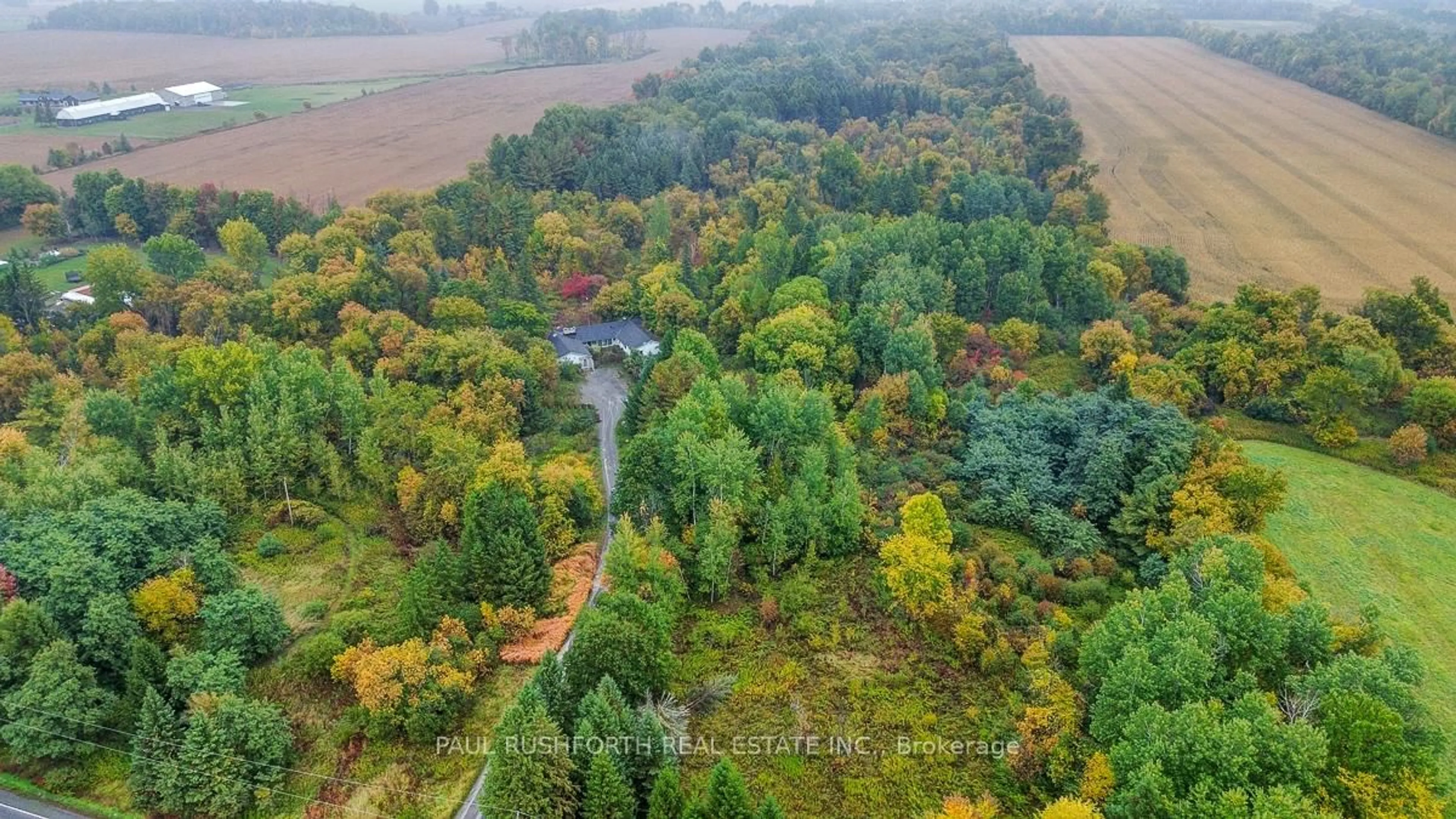 A pic from outside/outdoor area/front of a property/back of a property/a pic from drone, forest/trees view for 1287 8th Line Rd, Ottawa Ontario K0A 1V0
