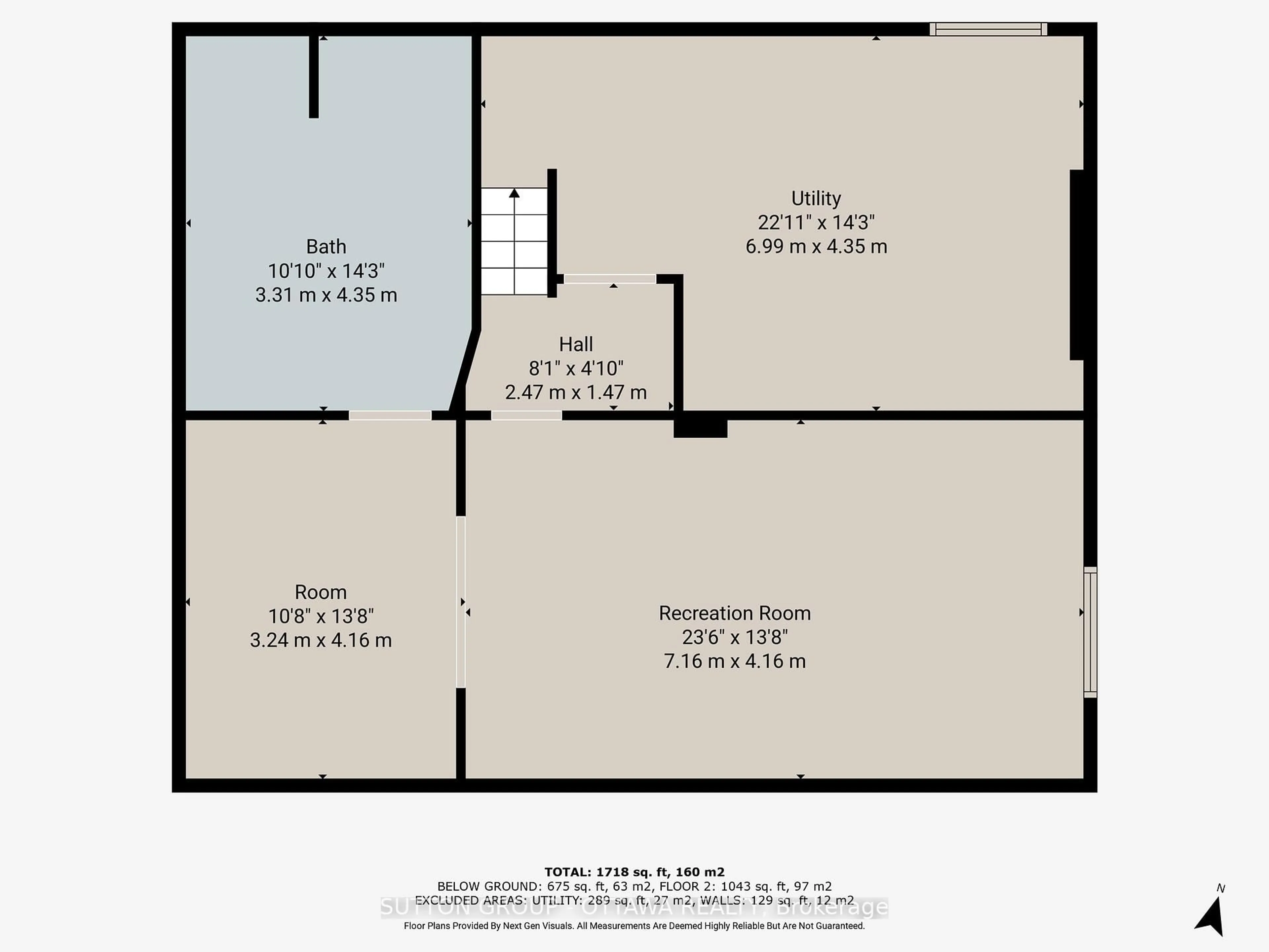 Floor plan for 1000 Adley Rd, Ottawa Ontario K1J 8B9