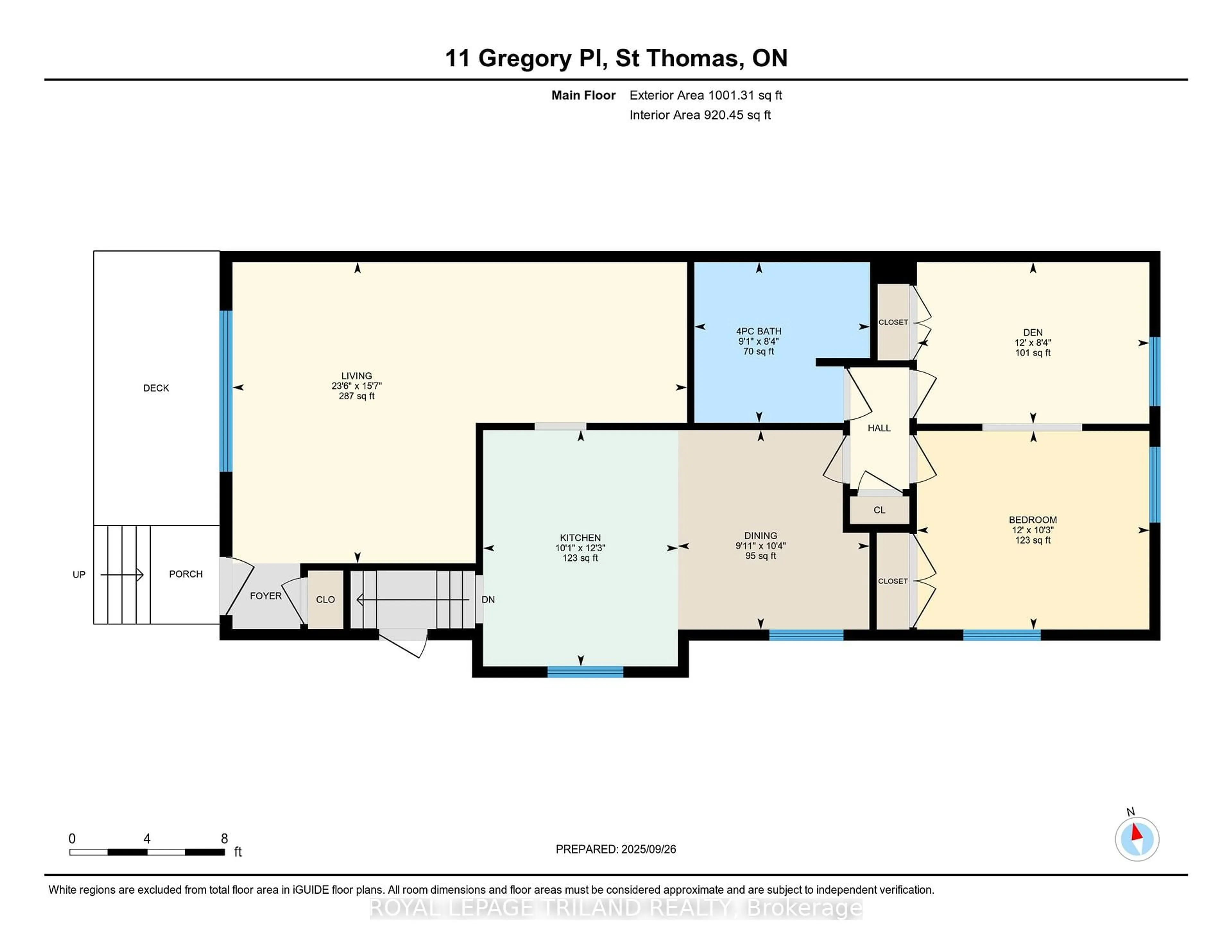 Floor plan for 11 Gregory Pl, St. Thomas Ontario N5R 4S4