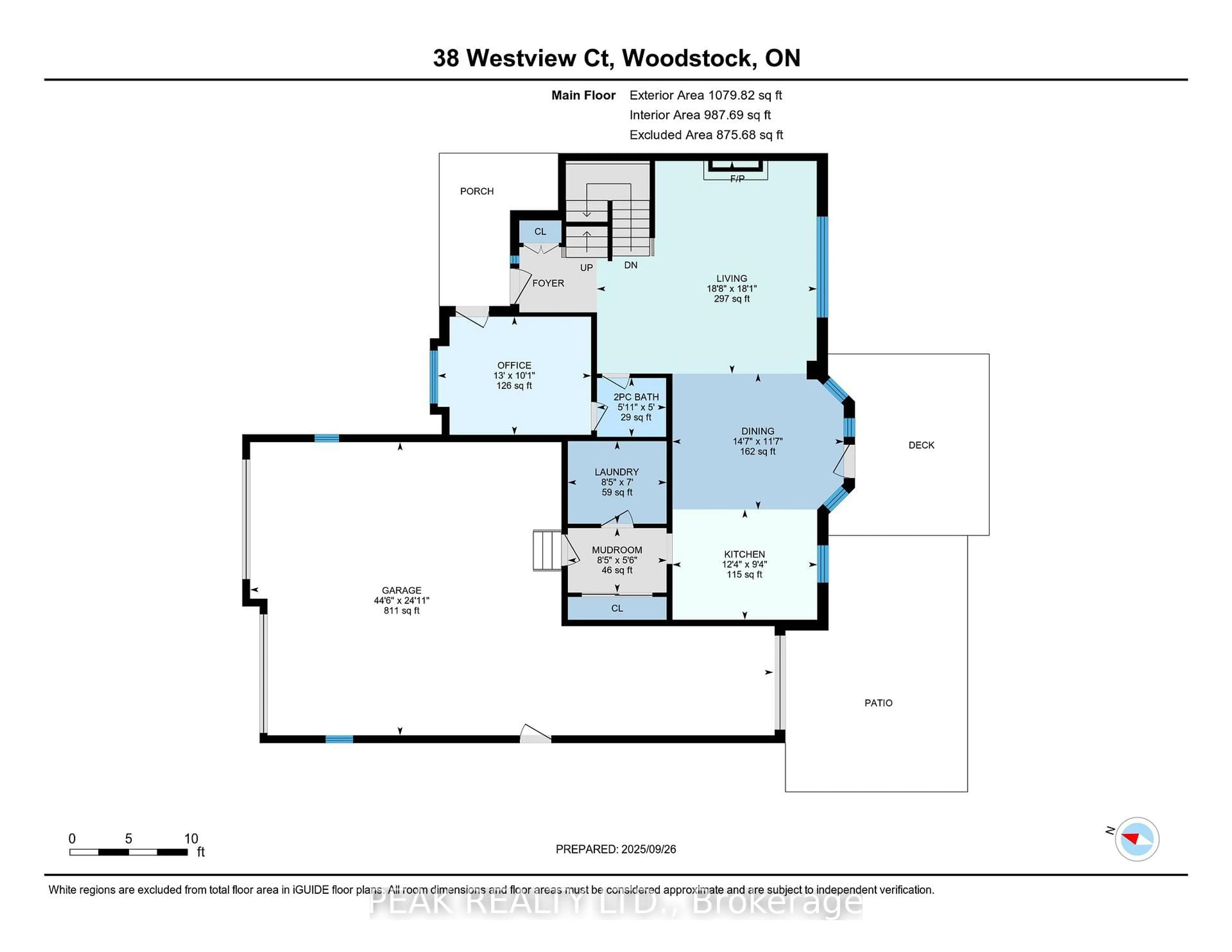Floor plan for 38 Westview Crt, Woodstock Ontario N4T 0B8