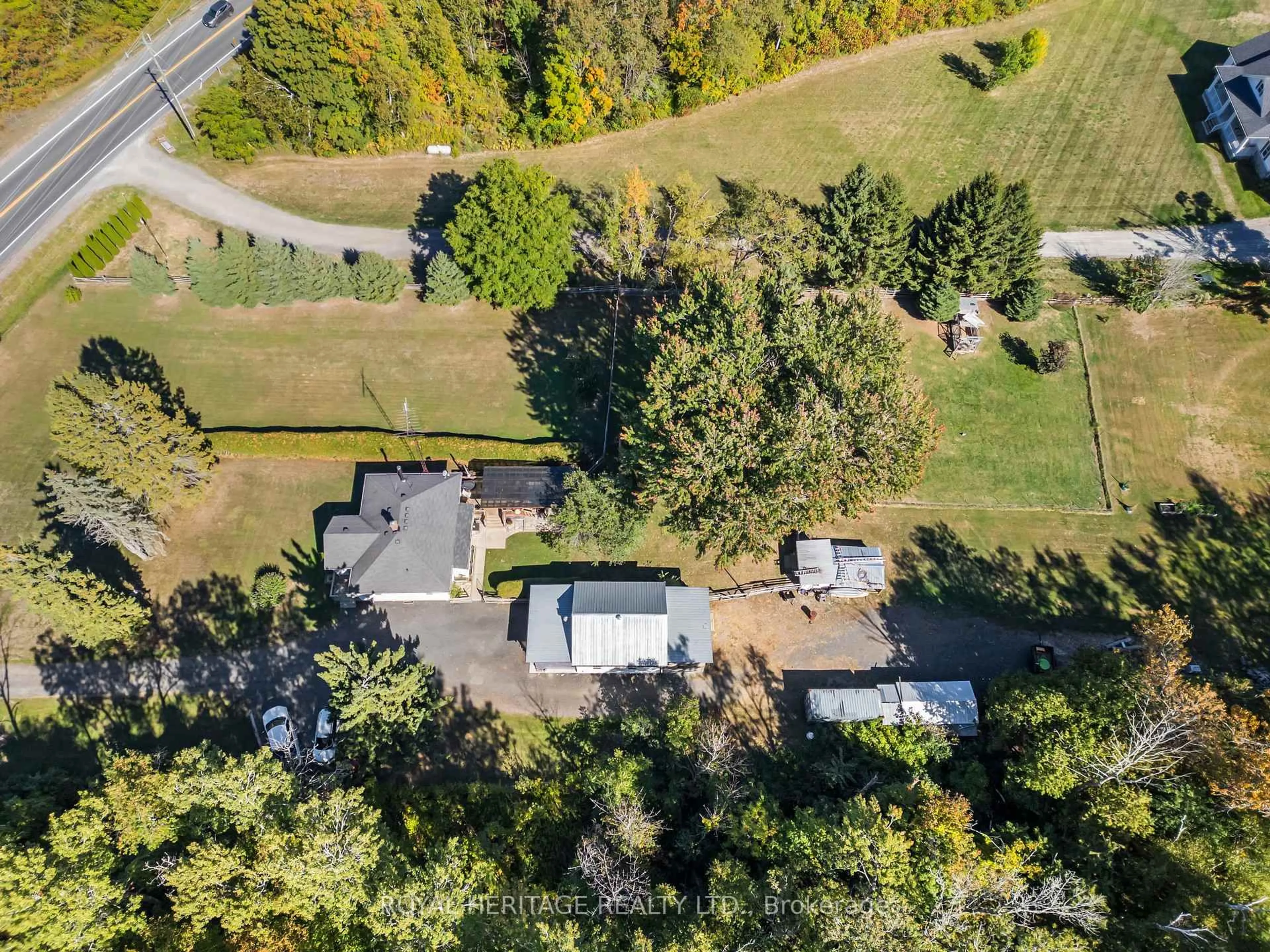 A pic from outside/outdoor area/front of a property/back of a property/a pic from drone, unknown for 10629 County Rd 2 Rd, Alnwick/Haldimand Ontario K0K 2G0