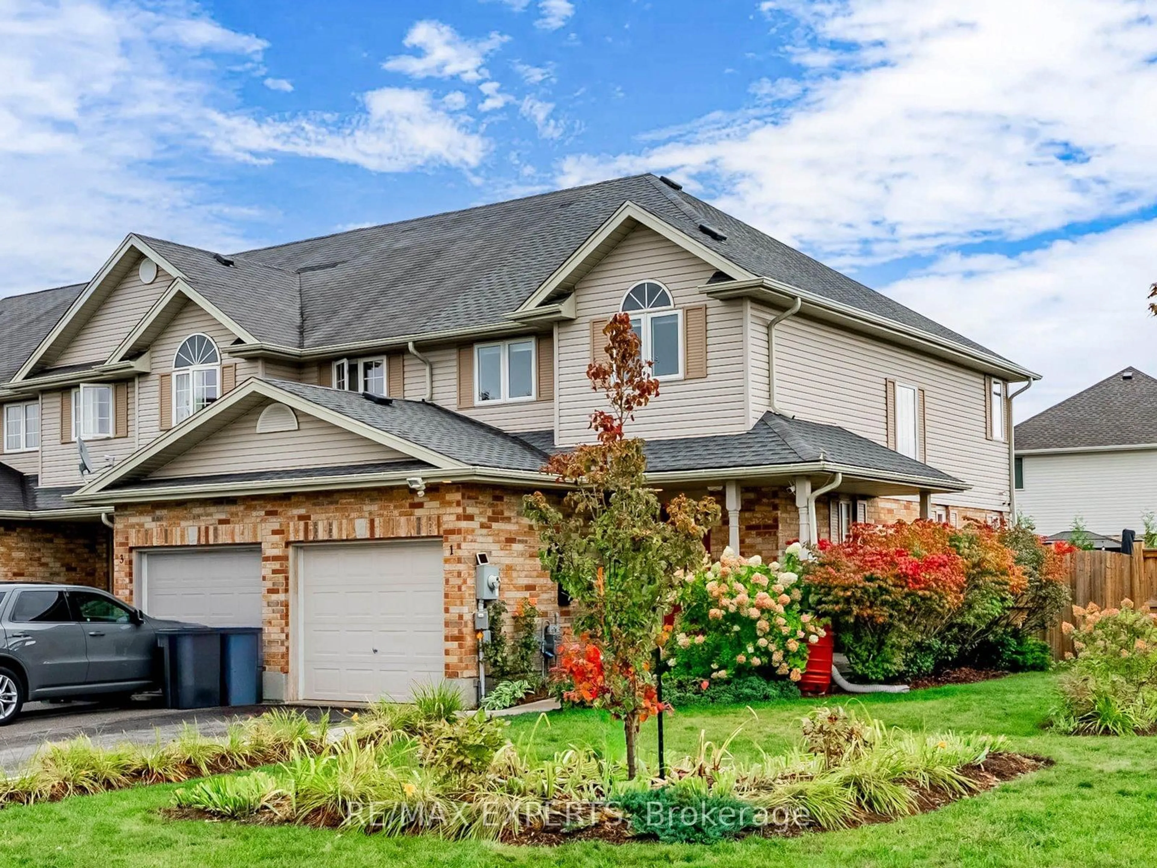 Home with brick exterior material, street for 1 Clough Cres, Guelph Ontario N1L 0G1