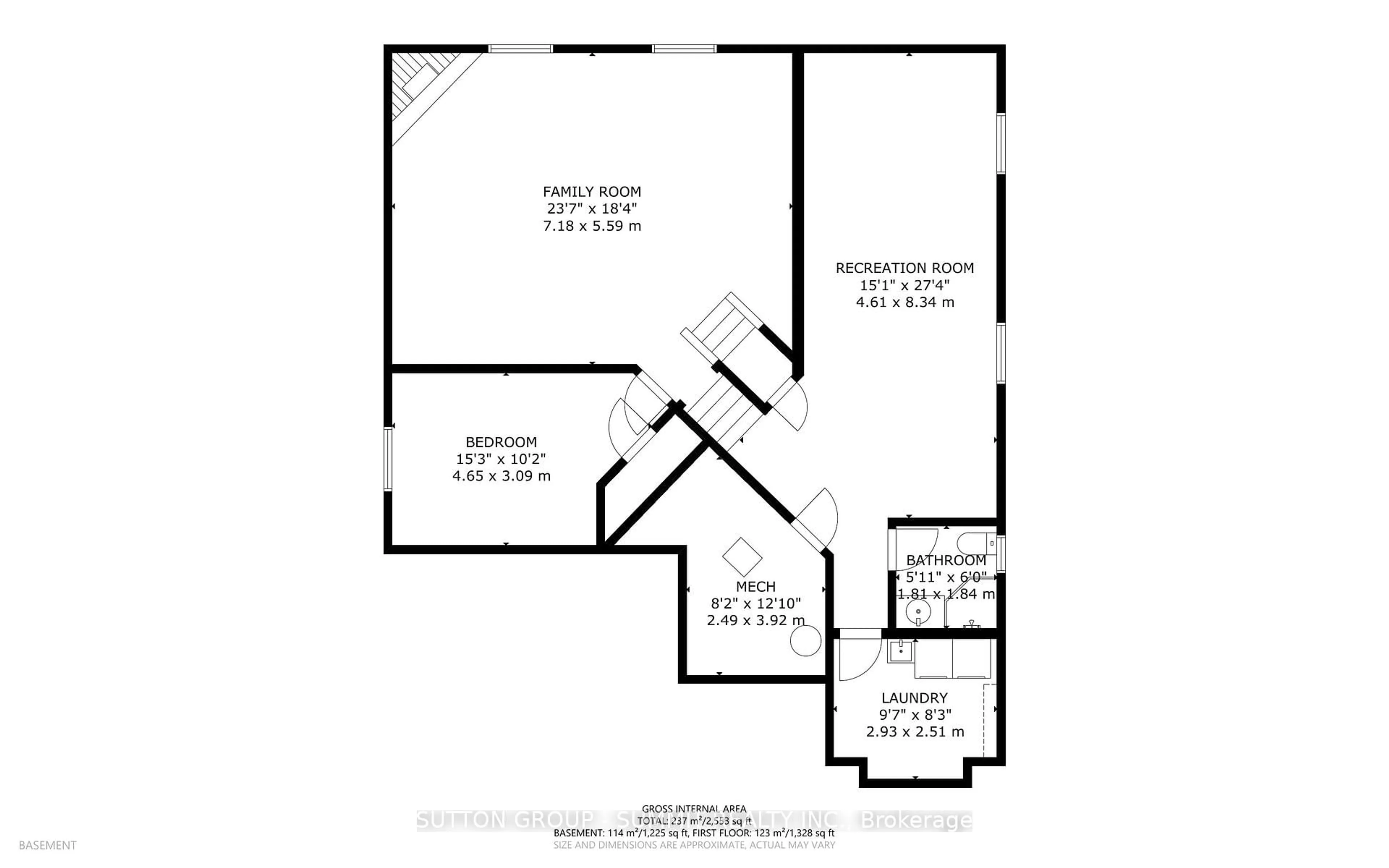 Floor plan for 5 Macdonald Cres, Brantford Ontario N3R 8B2