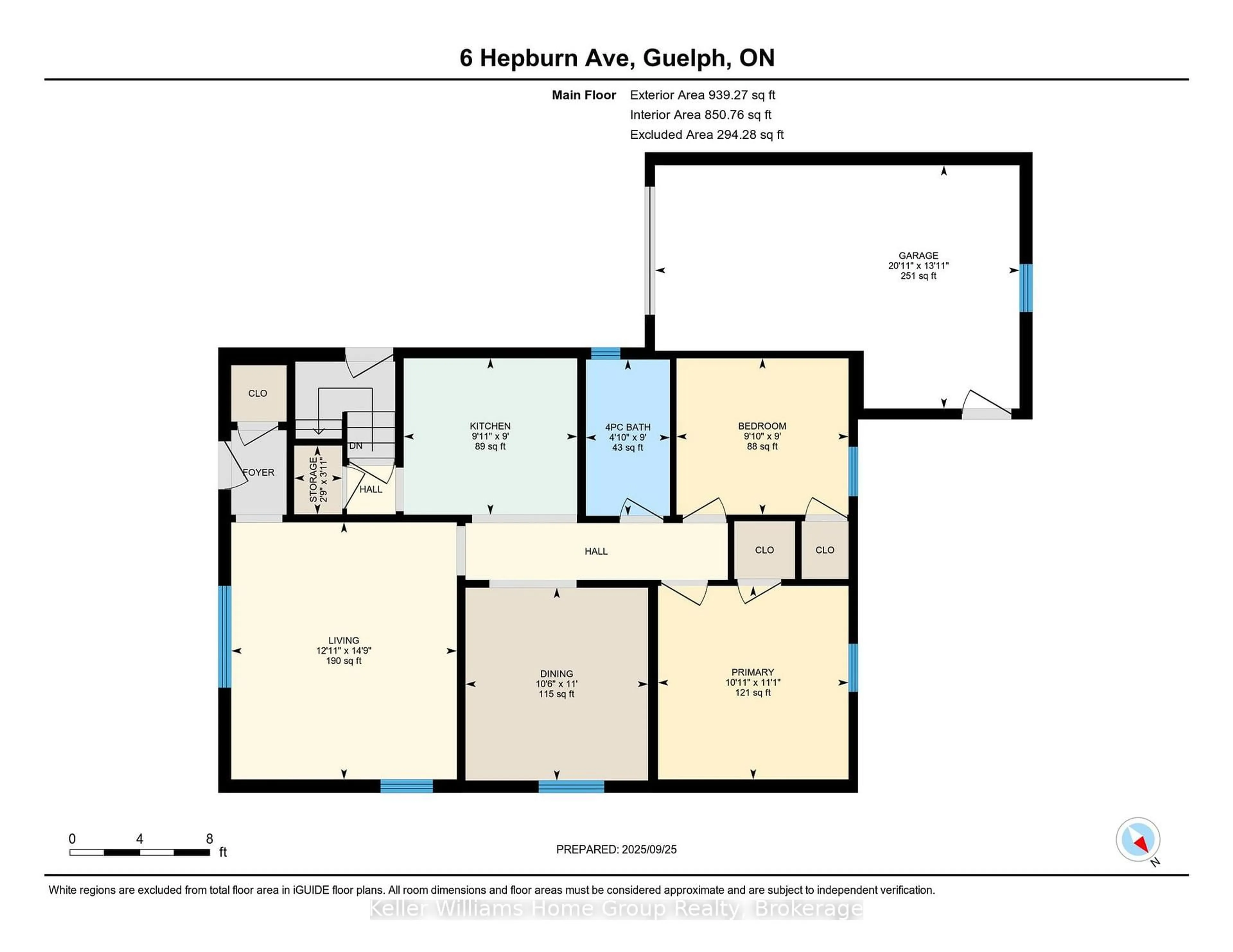 Floor plan for 6 Hepburn Ave, Guelph Ontario N1E 2T3