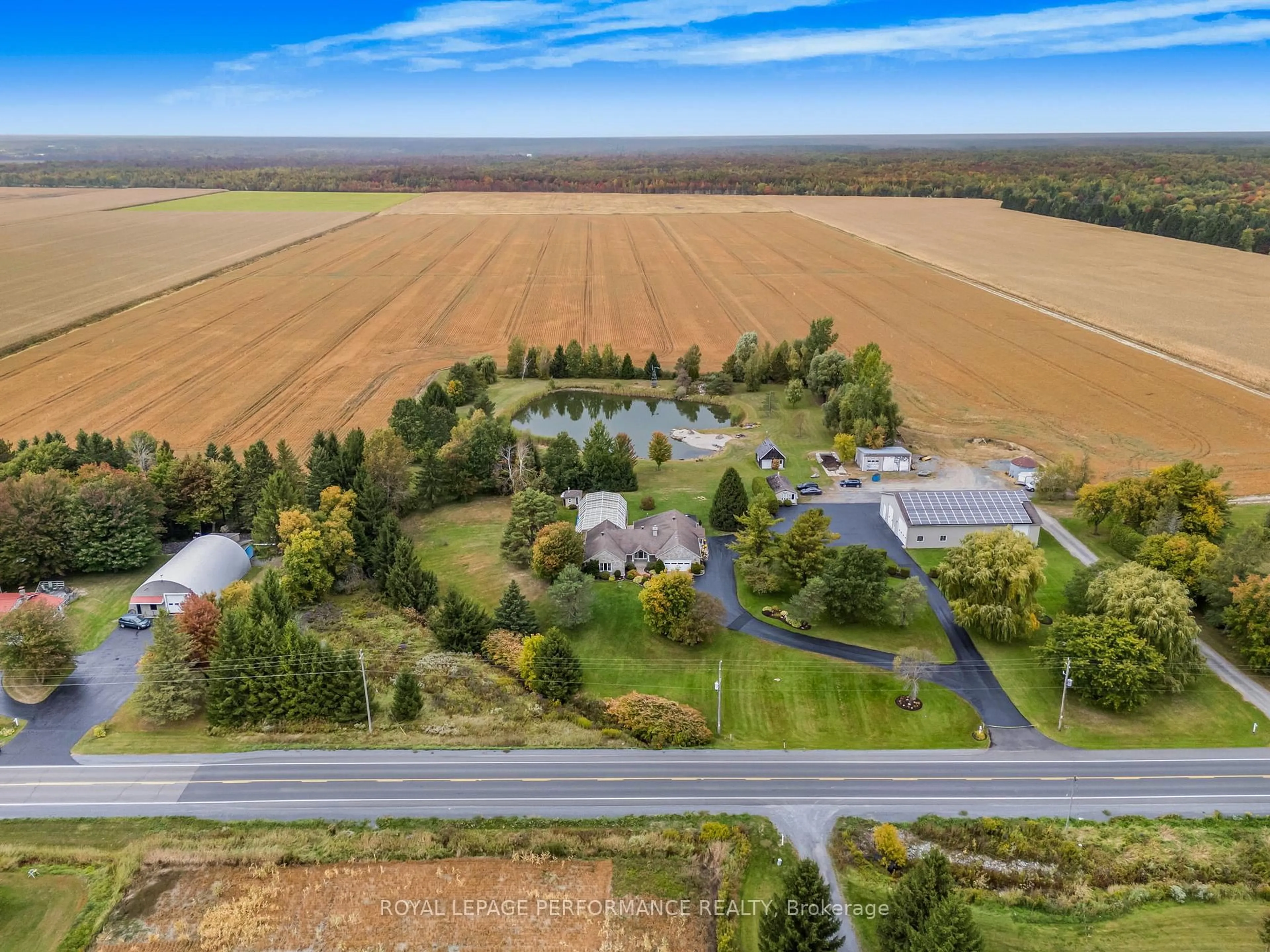 A pic from outside/outdoor area/front of a property/back of a property/a pic from drone, mountain view for 1506 500 Rte, The Nation Ontario K0A 1M0