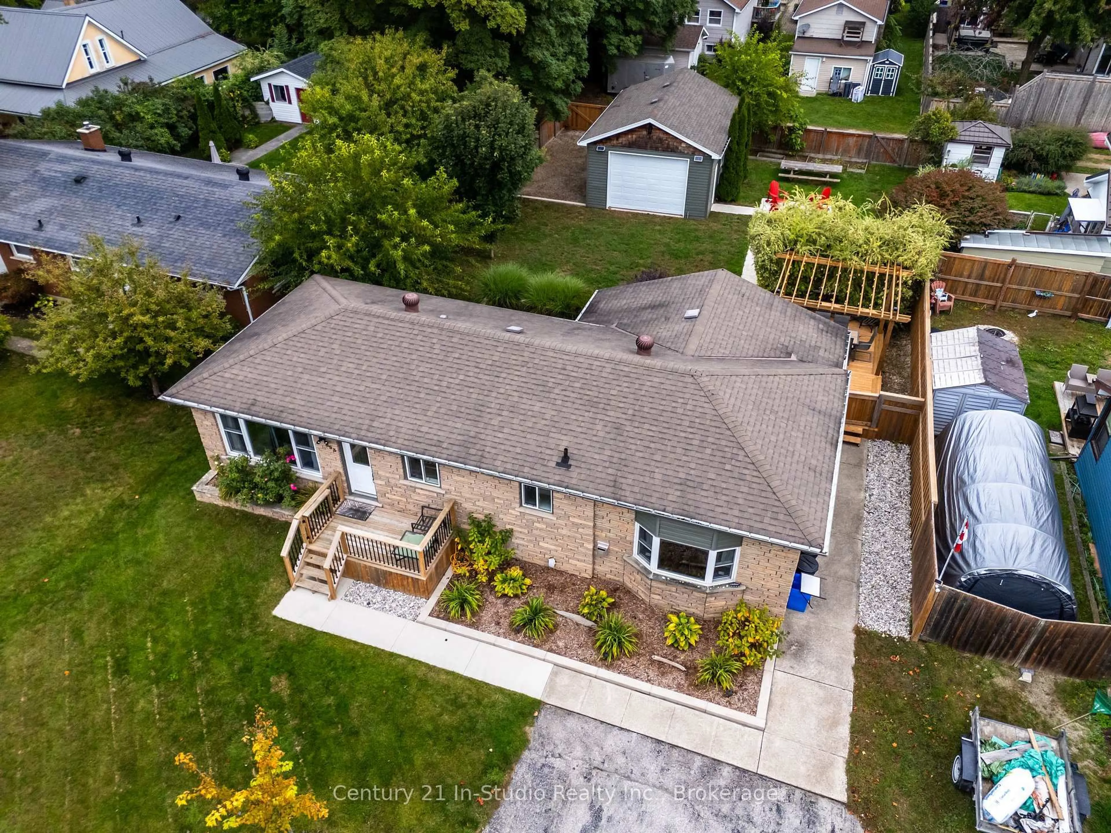 A pic from outside/outdoor area/front of a property/back of a property/a pic from drone, street for 393 Mill St, Saugeen Shores Ontario N0H 2C0