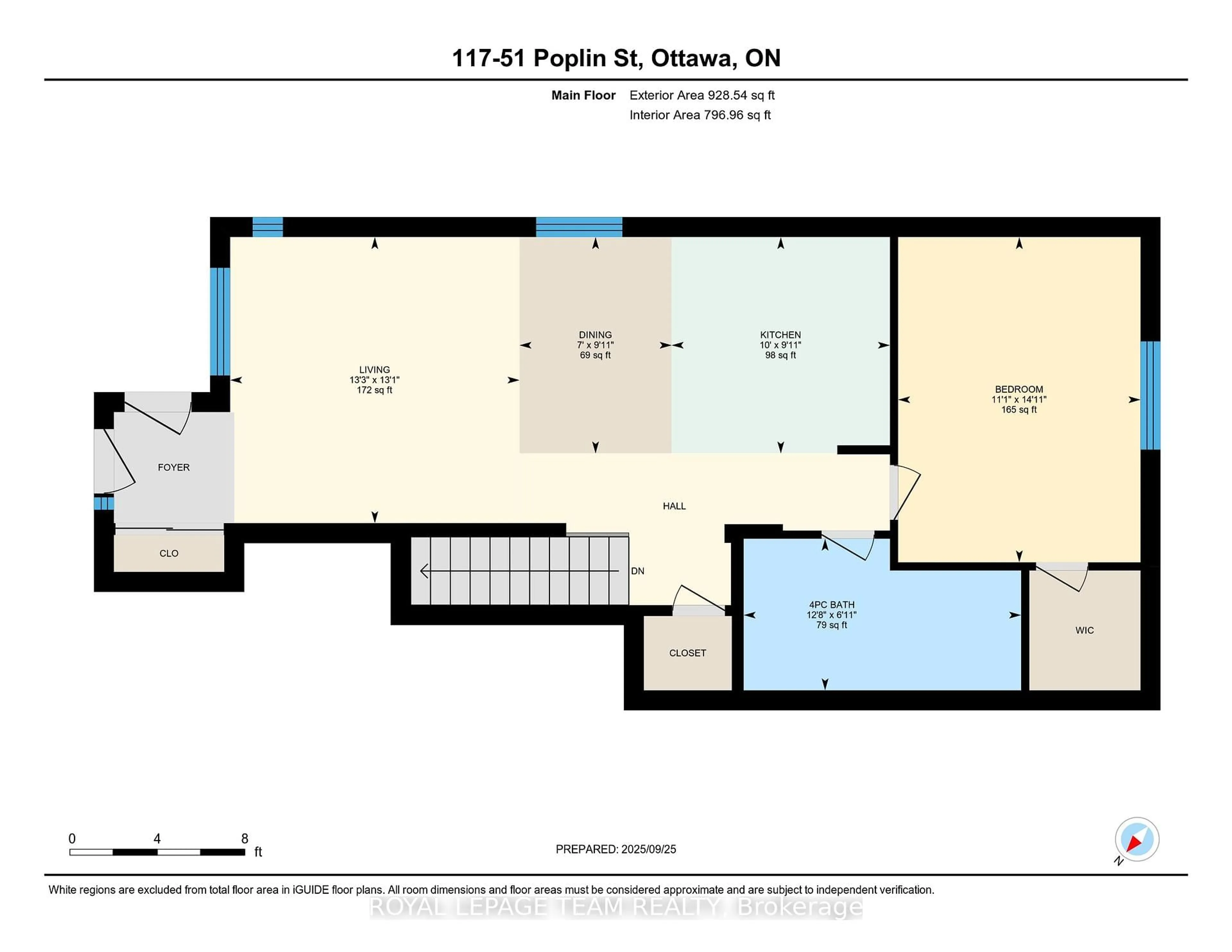 Floor plan for 51 Poplin St #117, Ottawa Ontario K4M 0G7