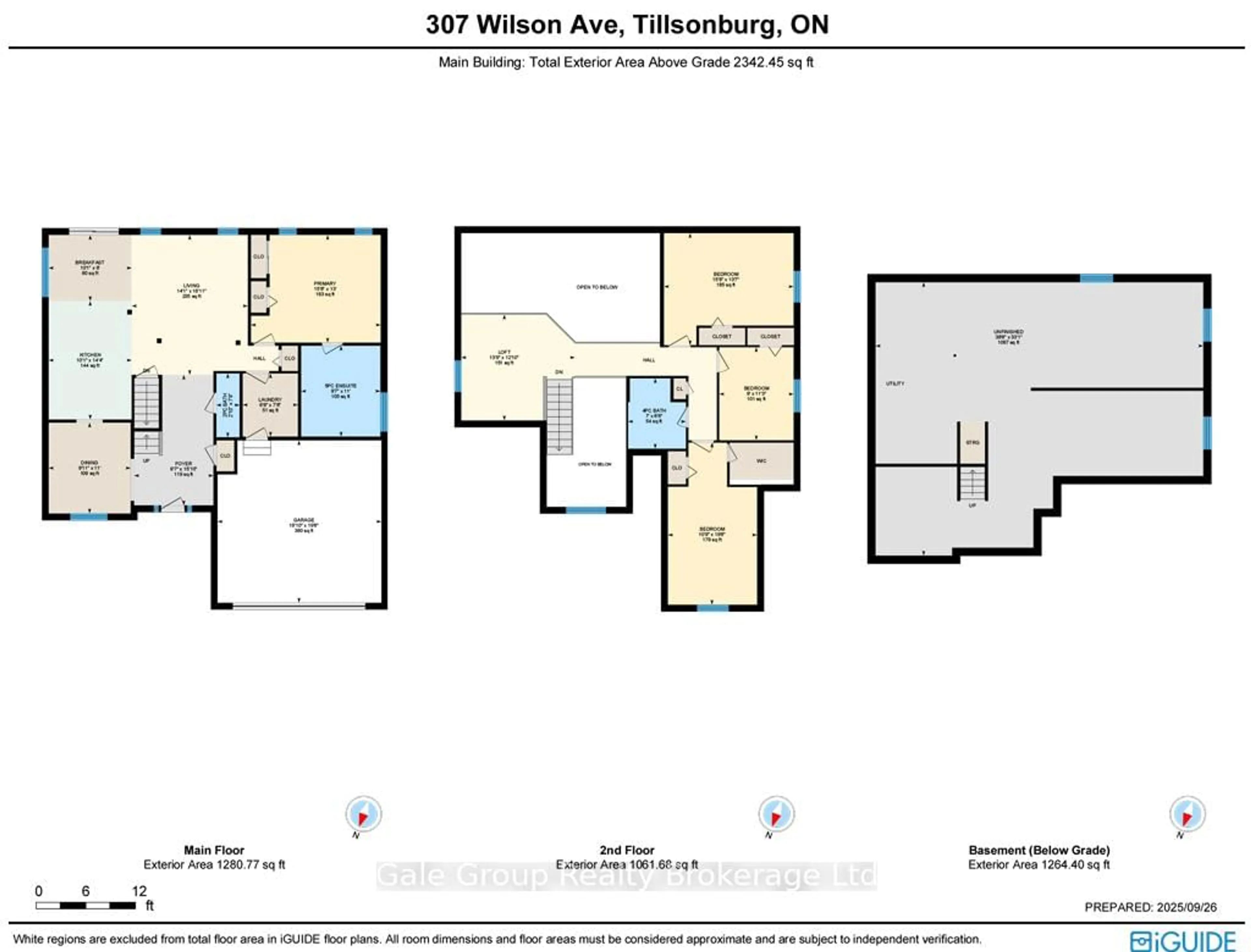 Floor plan for 307 Wilson Ave, Tillsonburg Ontario N4G 0H2