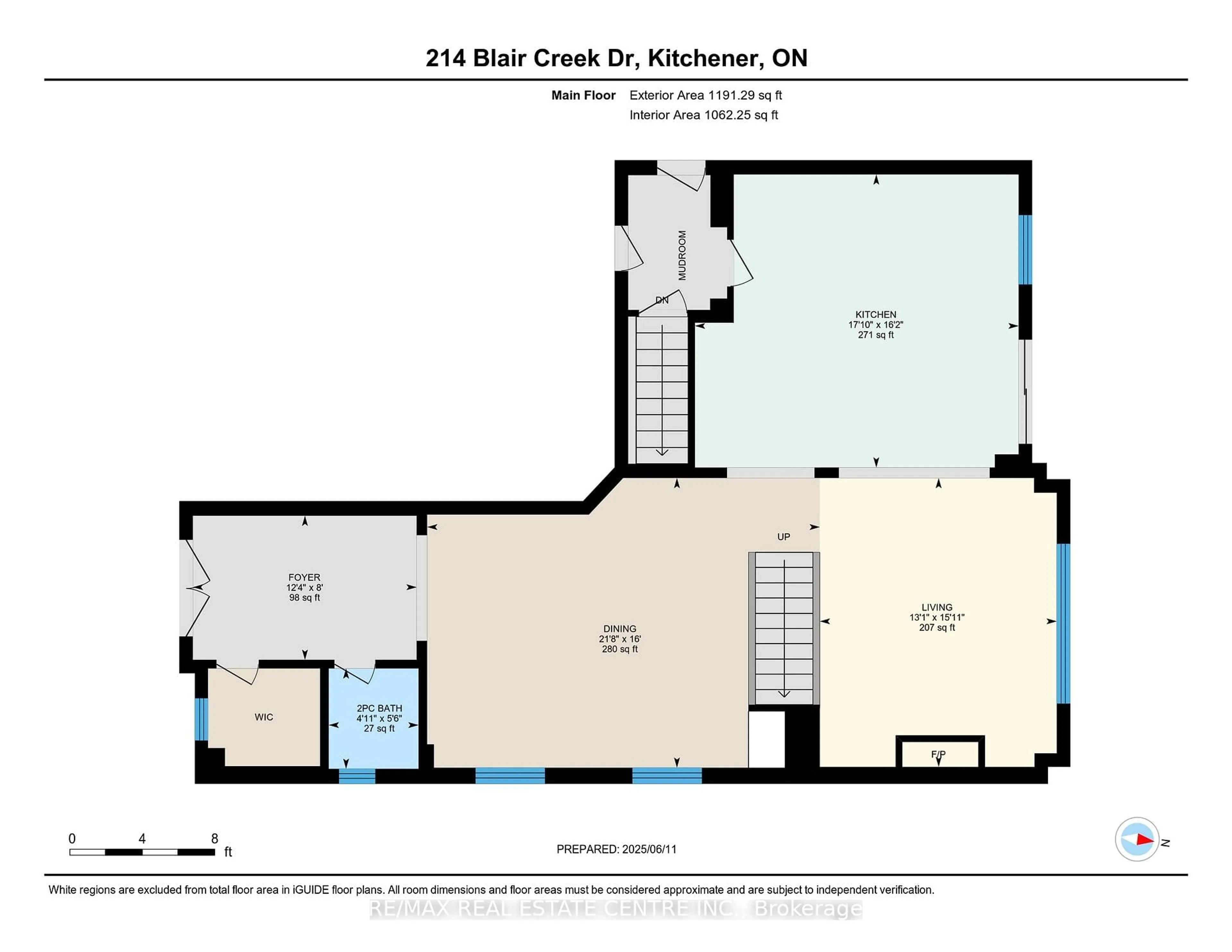 Floor plan for 214 Blair Creek Dr, Kitchener Ontario N2P 0G2