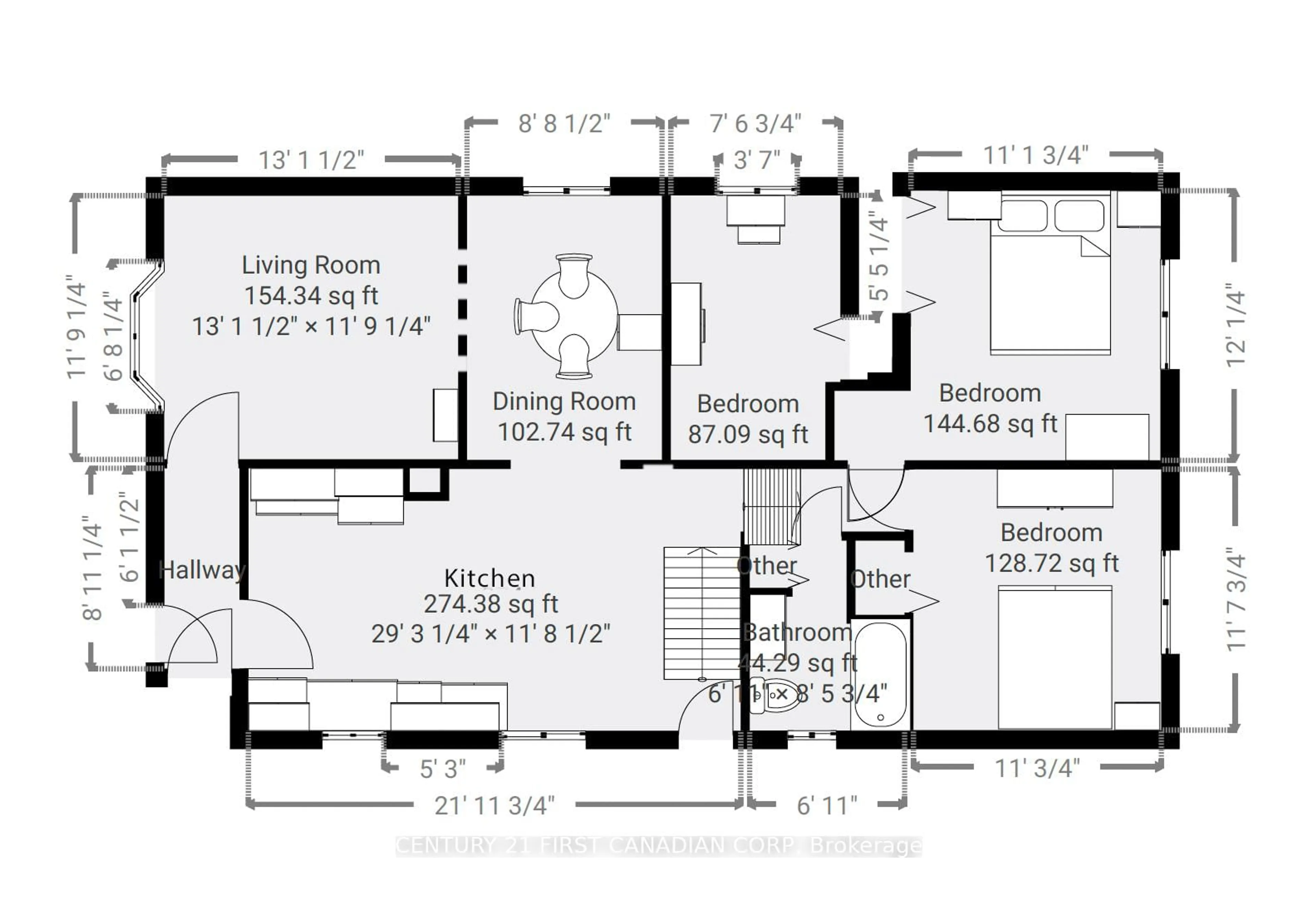Floor plan for 400 Barker St, London East Ontario N5Y 5G6