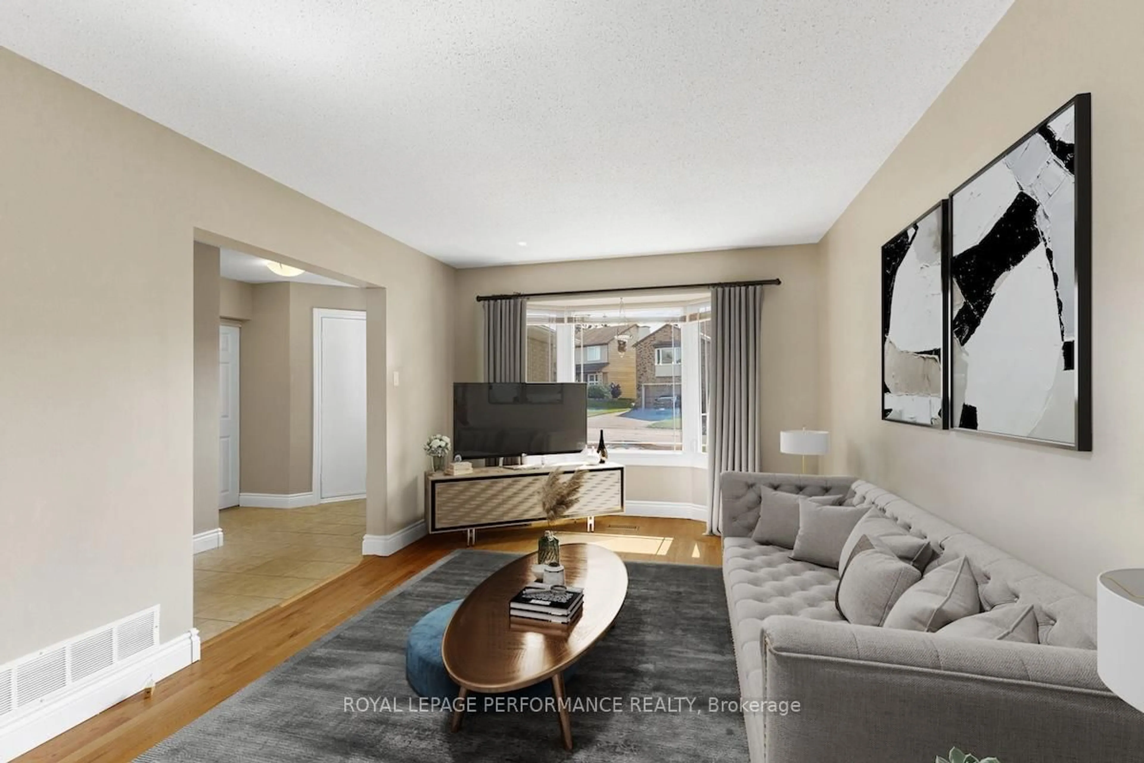 Living room with furniture, unknown for 1936 Longman Cres, Orleans Ontario K1C 5G6