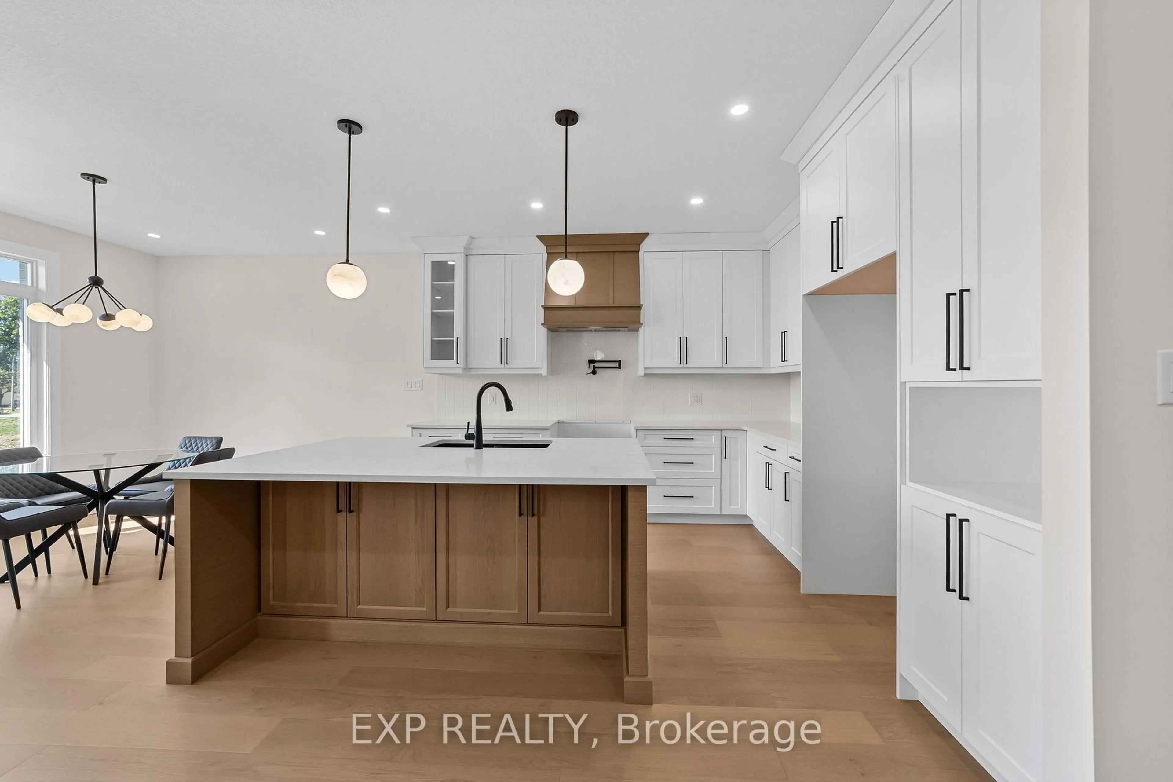 Open concept kitchen, ceramic/tile floor for 408 Erie St, Warwick Ontario N0M 2S0