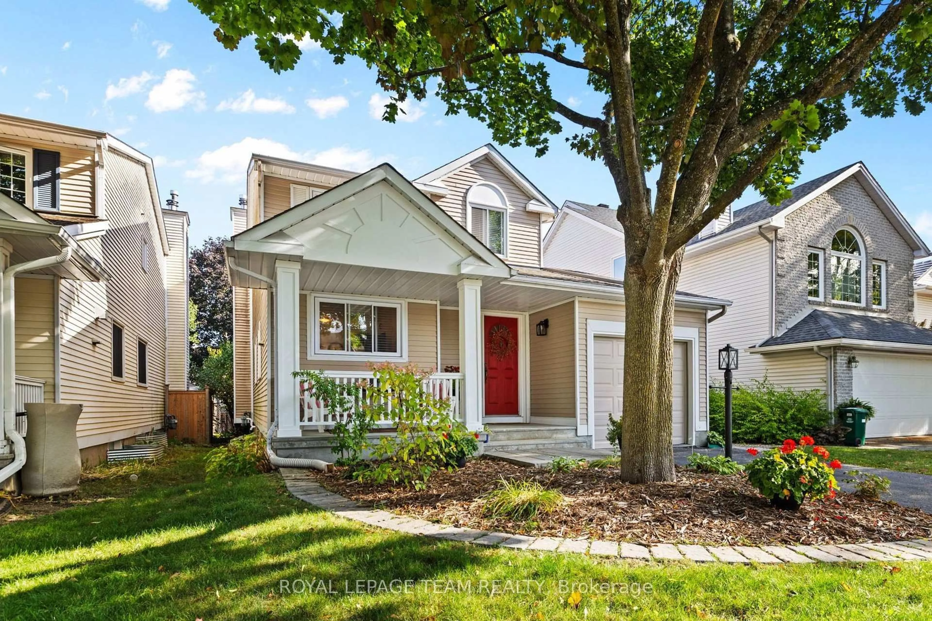 Home with vinyl exterior material, street for 24 Hyannis Ave, Ottawa Ontario K2J 2W8