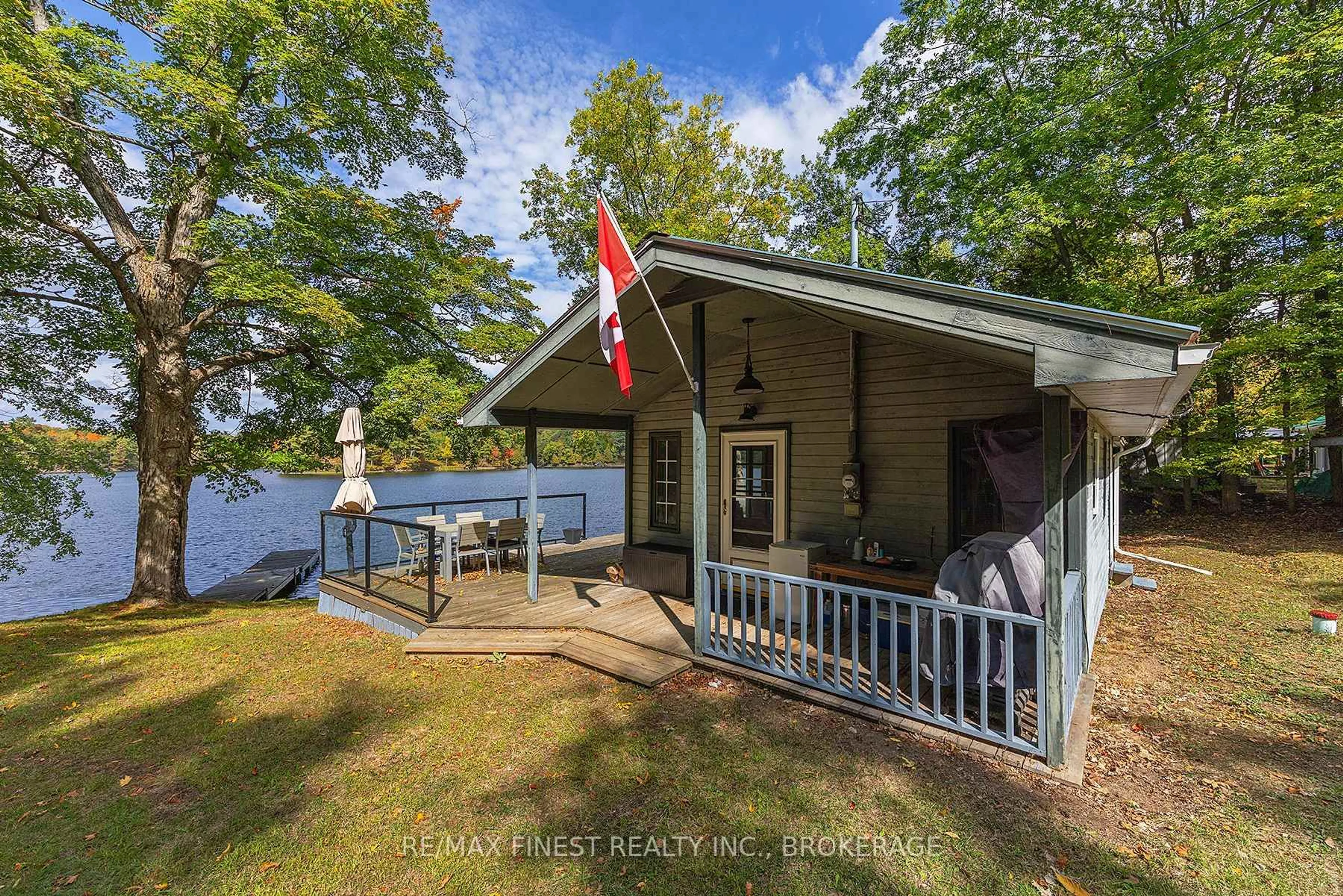 A pic from outside/outdoor area/front of a property/back of a property/a pic from drone, water/lake/river/ocean view for 1018 Leadbeater Lane, Perth Road Ontario K0H 2L0