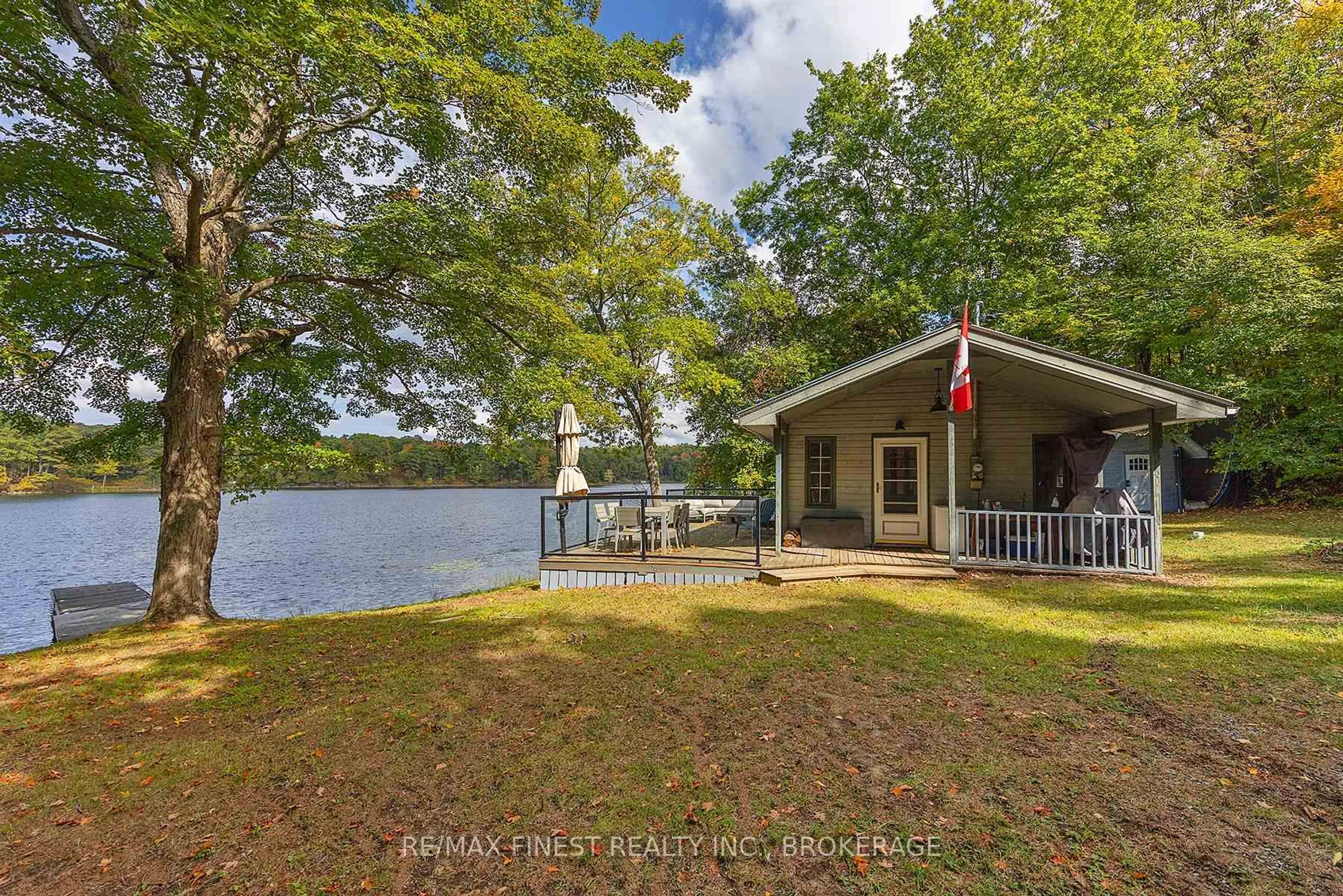A pic from outside/outdoor area/front of a property/back of a property/a pic from drone, water/lake/river/ocean view for 1018 Leadbeater Lane, Perth Road Ontario K0H 2L0