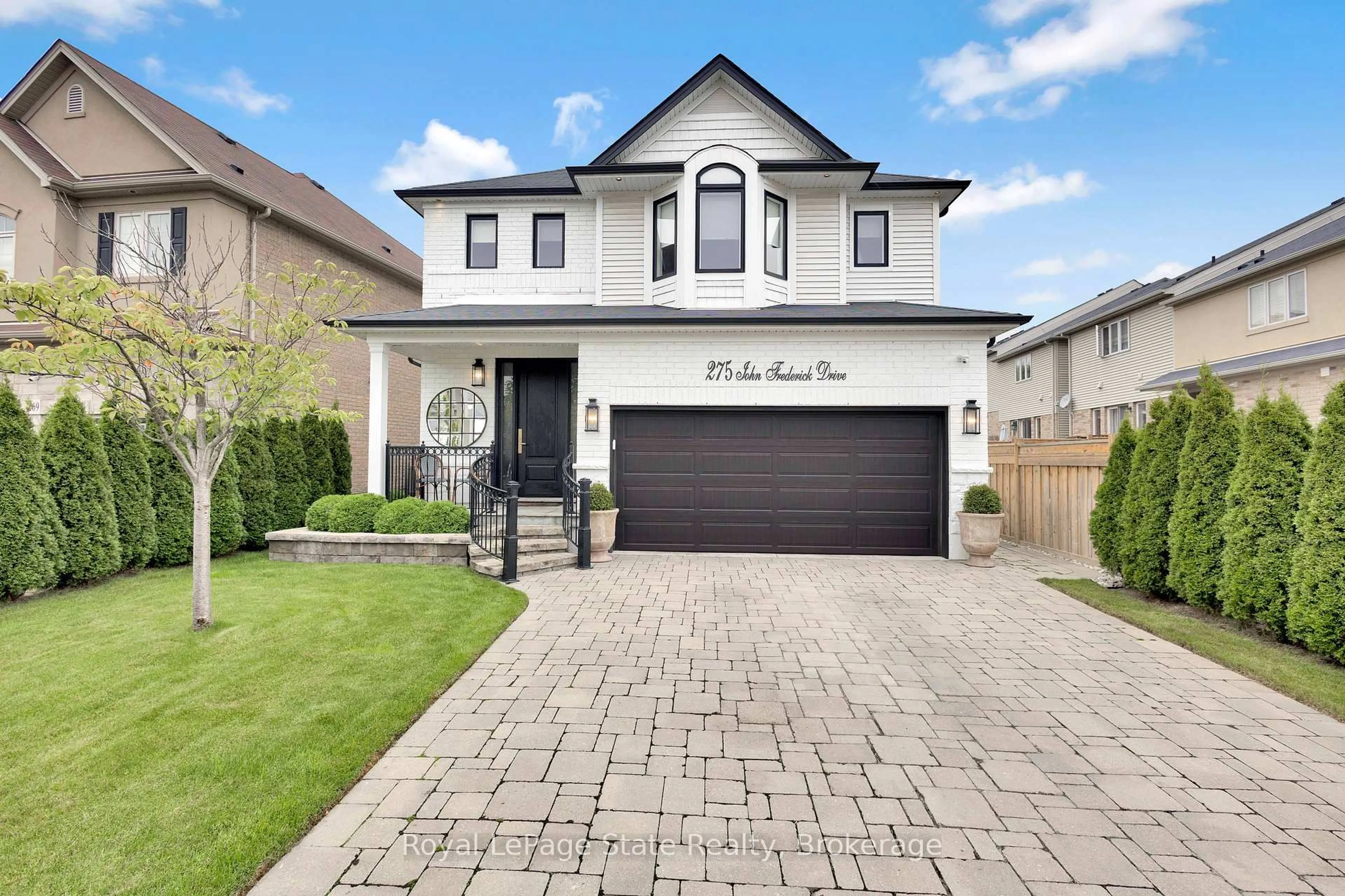 Home with vinyl exterior material, street for 275 John Frederick Dr, Hamilton Ontario L9G 0E4