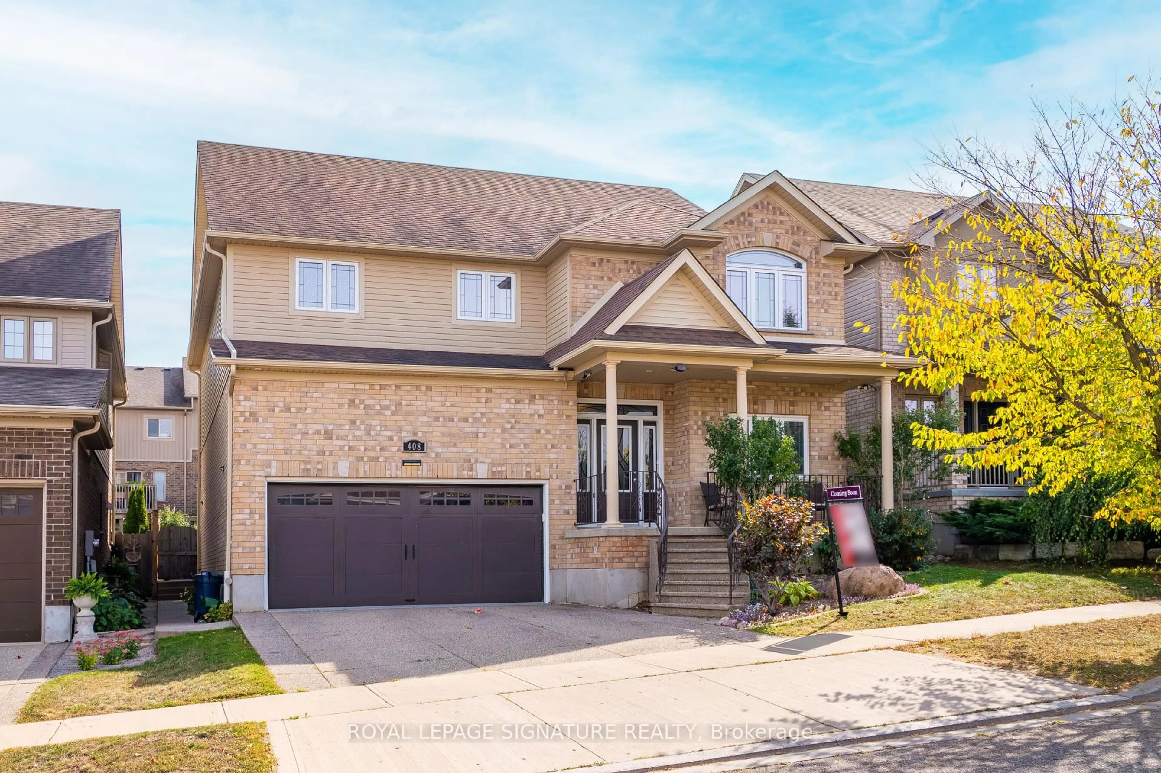 Home with brick exterior material, street for 408 Gravel Ridge Tr, Kitchener Ontario N2E 0B2