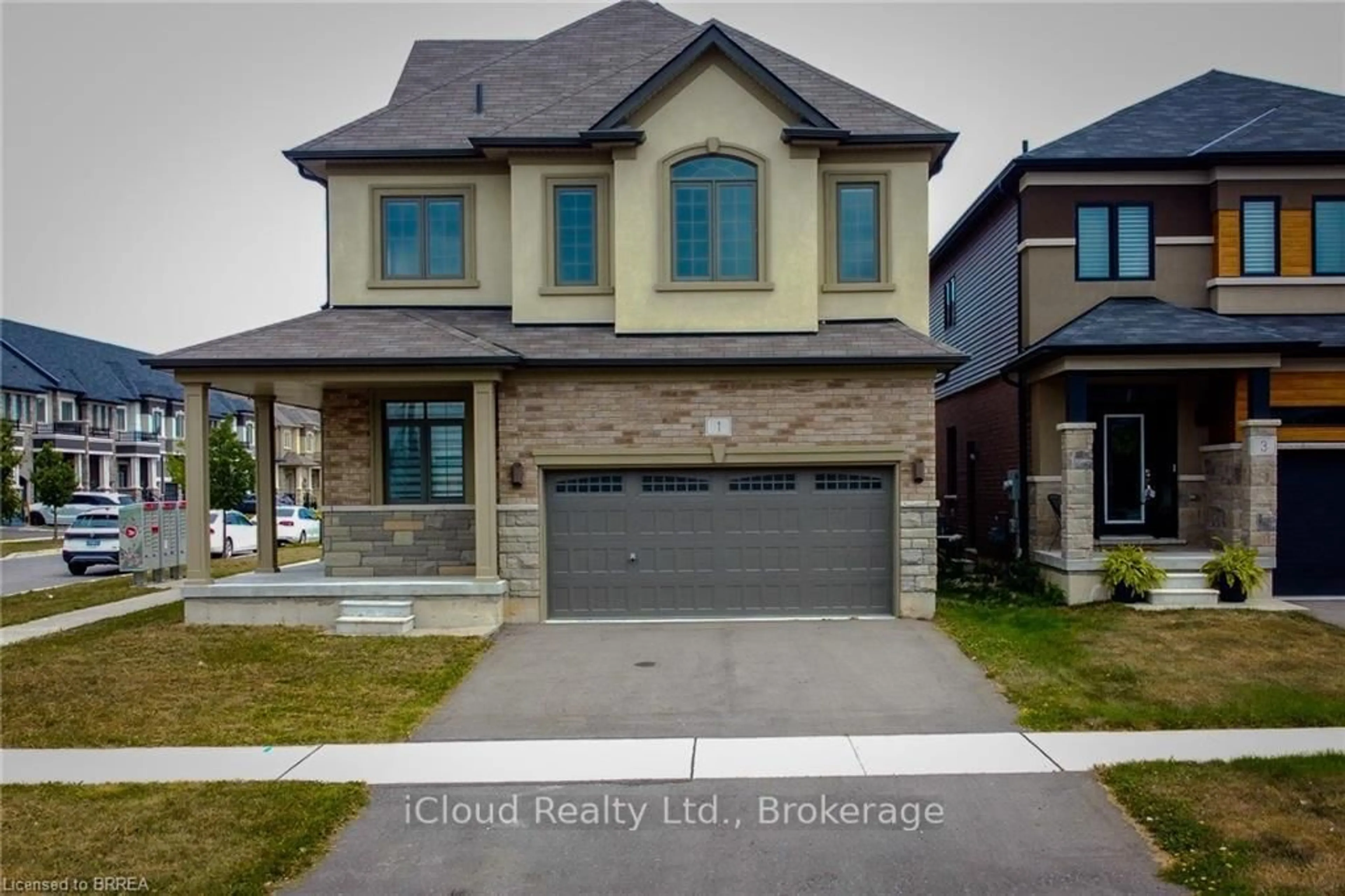 Home with brick exterior material, street for 1 Sleeth St, Brantford Ontario N3S 0J7