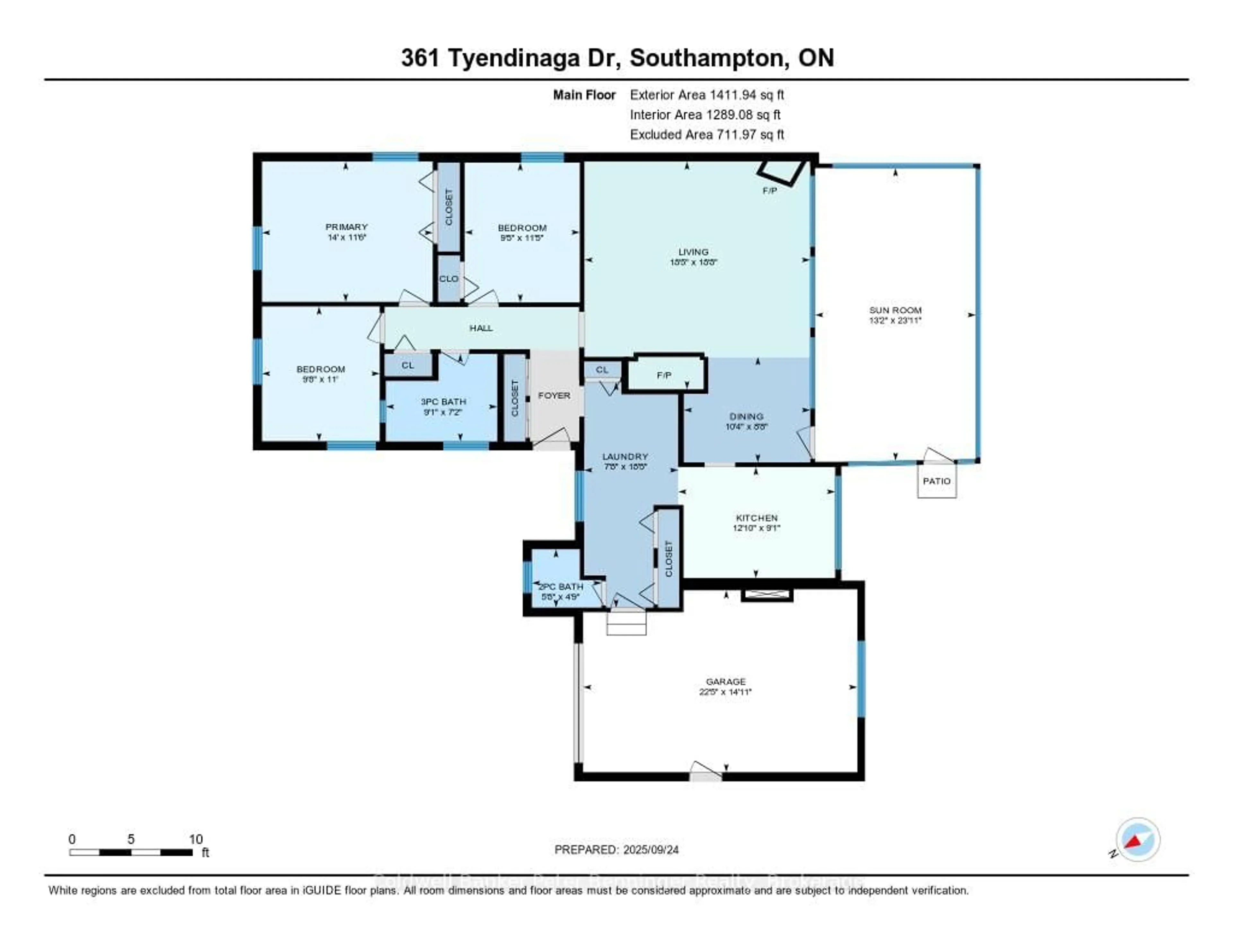 Floor plan for 361 Tyendinaga Dr, Saugeen Shores Ontario N0H 2L0