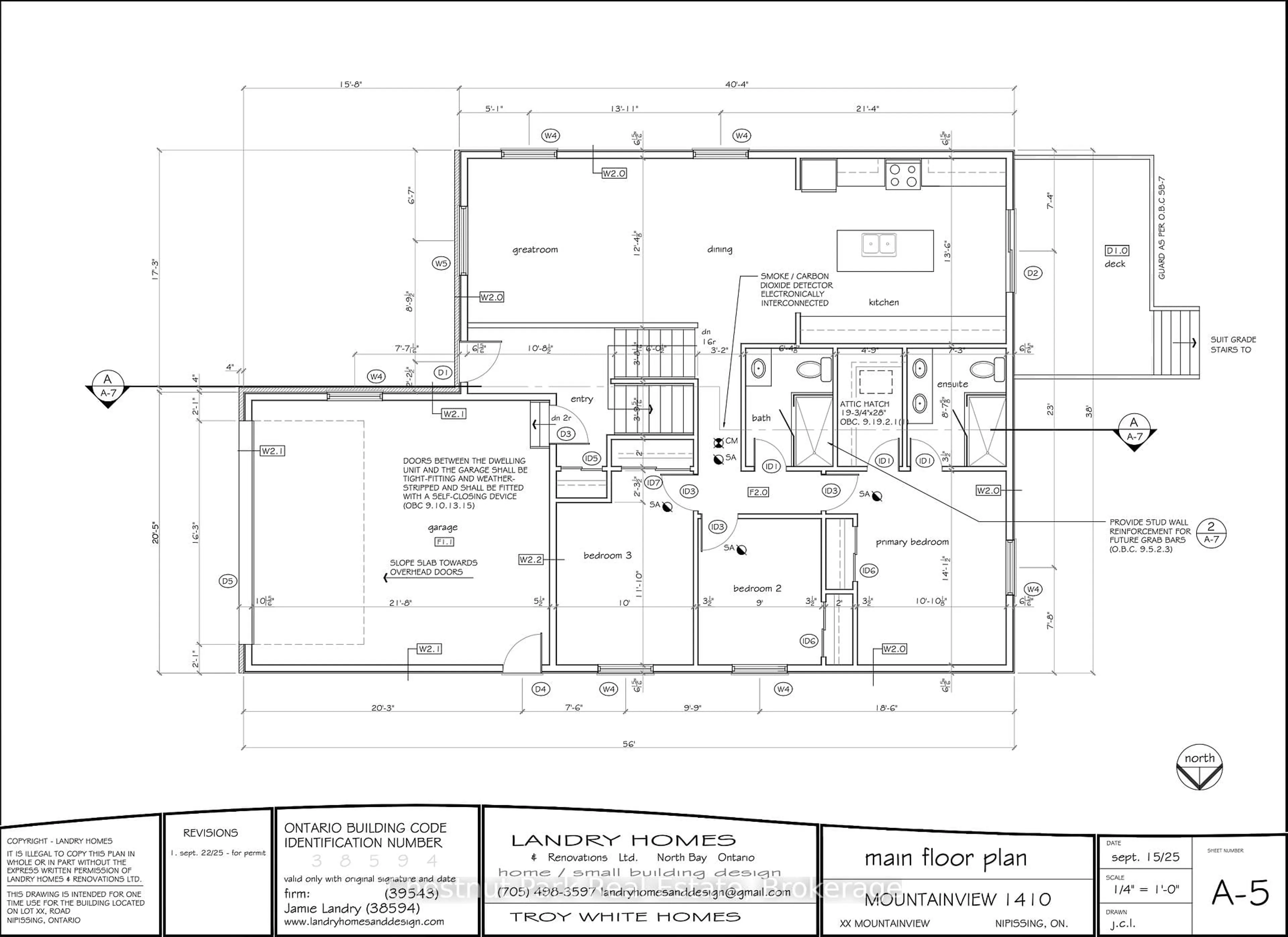 Floor plan for 32 Mountain View Rd, Nipissing Ontario P0H 1Z0