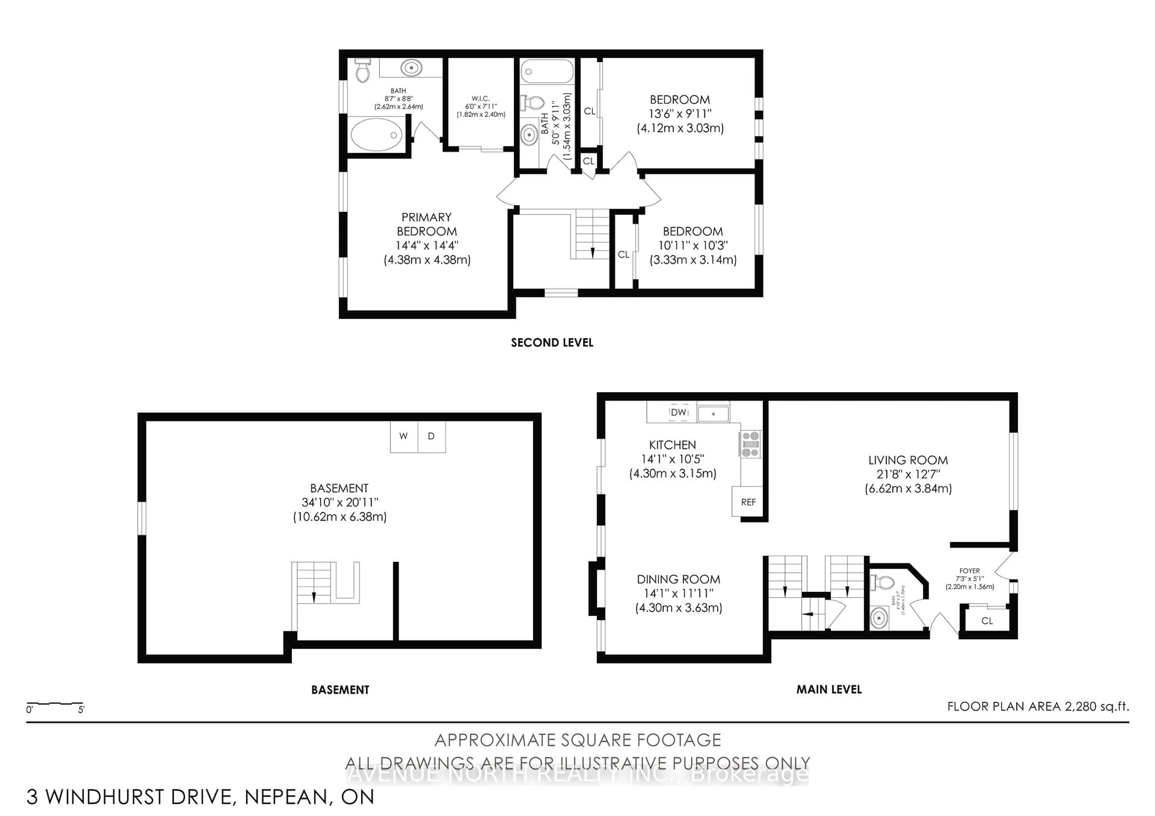 Floor plan for 3 Windhurst Dr, Ottawa Ontario K2G 6G7