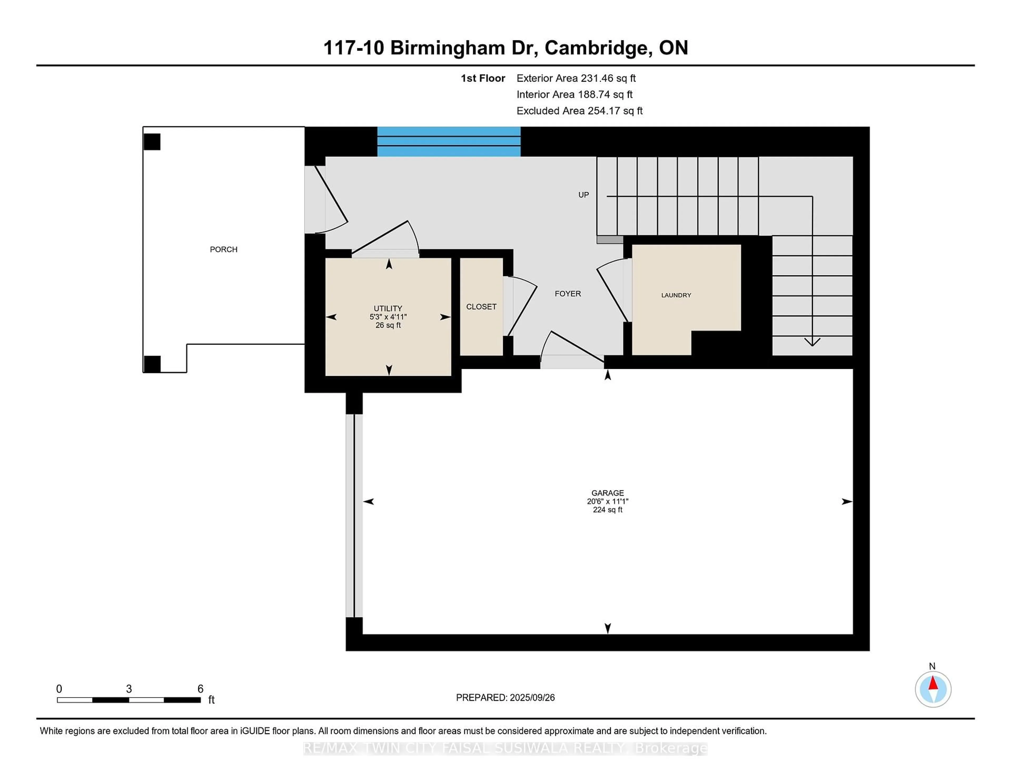 Floor plan for 10 BIRMINGHAM Dr #117, Cambridge Ontario N1R 0C6